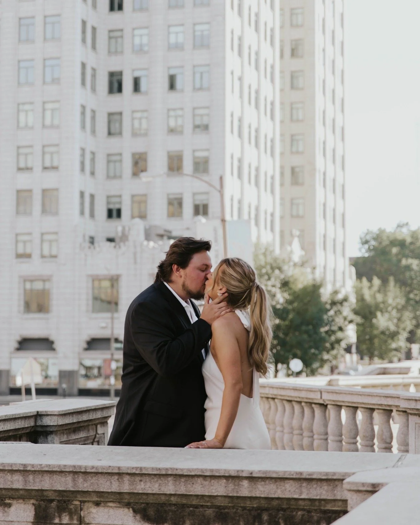Kristina &amp; AJ at the Central Library! The countdown is on to next November for wedding day!
.
#engagementphotos #weddingphotographer #stlouiswedding #missouriweddingphotographer #portraits