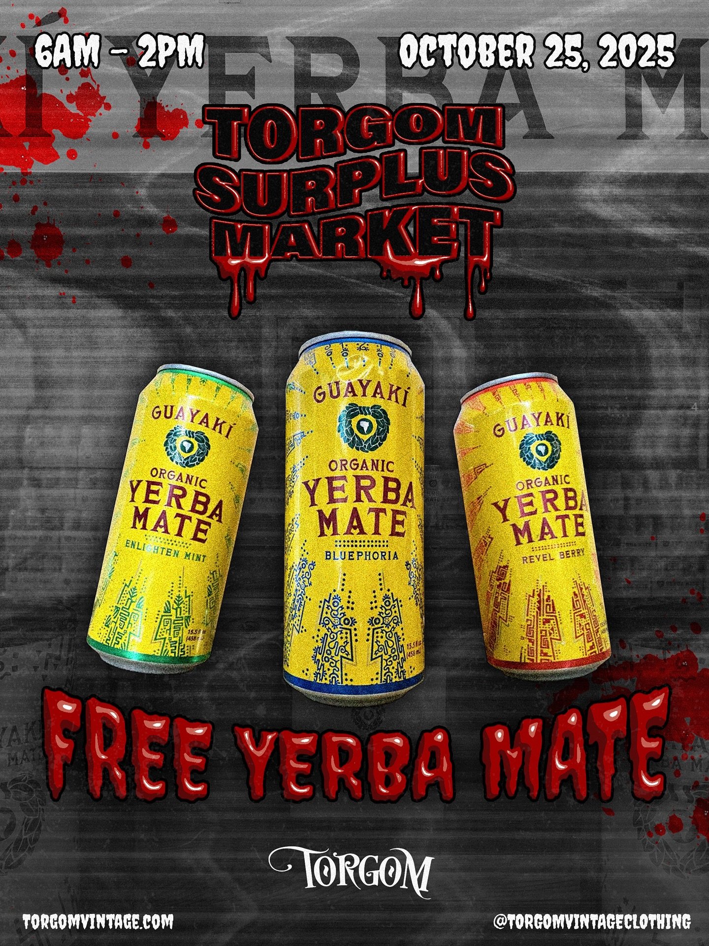 @yerbamadre will be in the building this Saturday! 🚨
They’ll be providing drinks for our Surplus Market guests all morning 🧃
If you haven’t tried Yerba Madre, here’s the deal! It’s a clean, natural source of caffeine made f