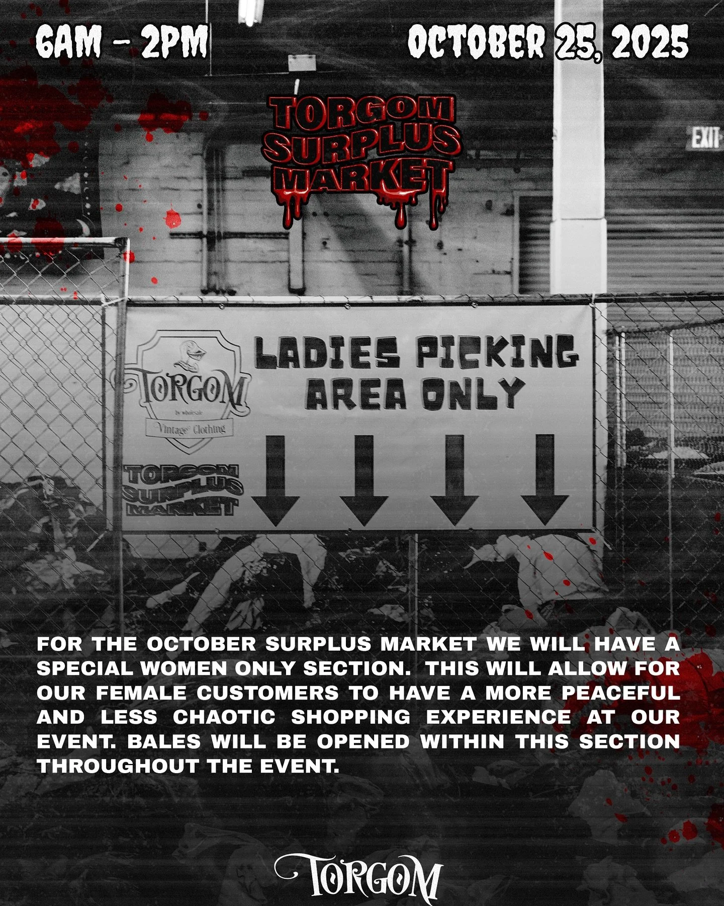 Ladies, we got you covered tomorrow! 💅 We set up a ladies-only section so you can shop comfortably, take your time, and find all your vintage gems in peace. No stress, just good vibes and great finds. 💖