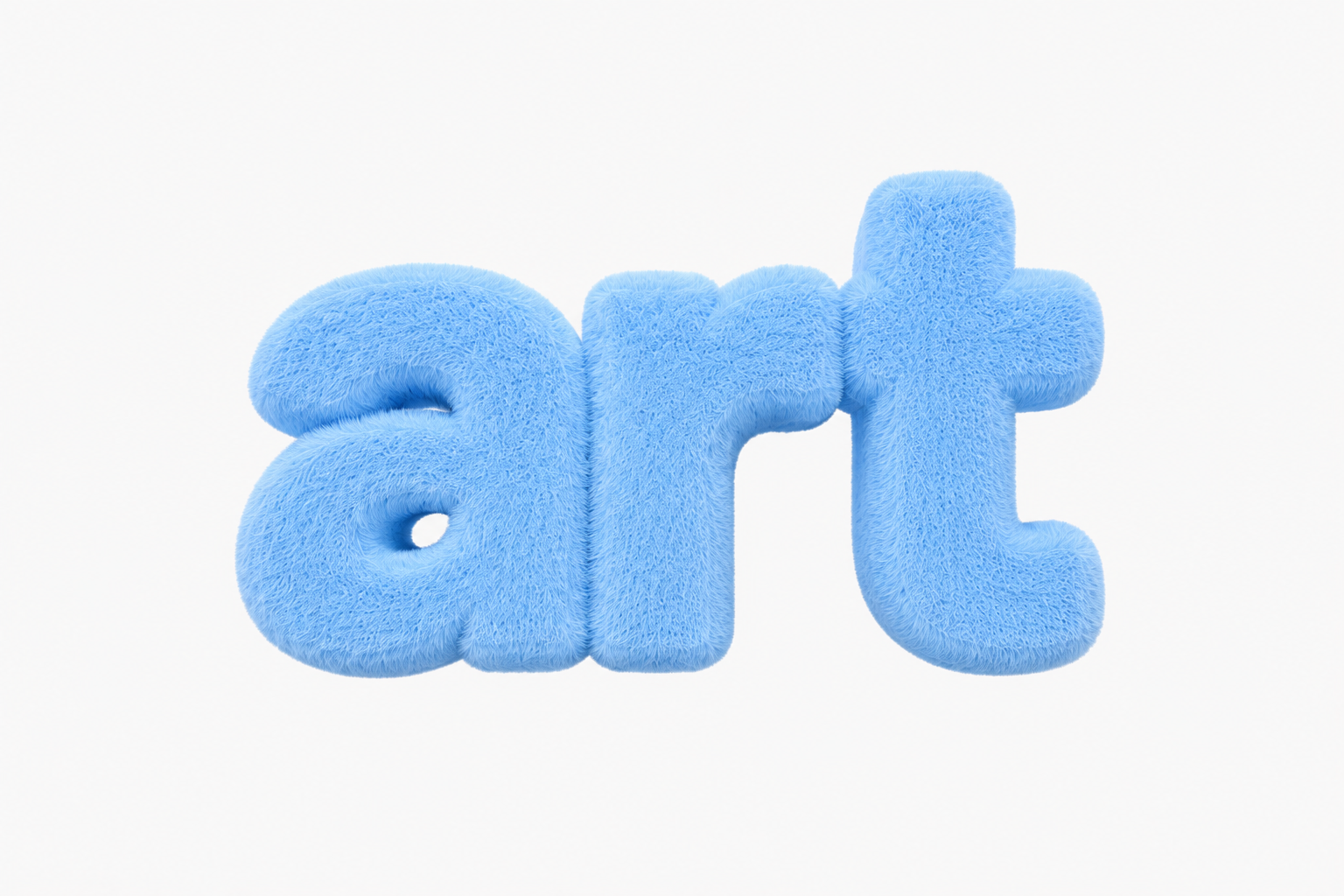 fuzzy blue art
