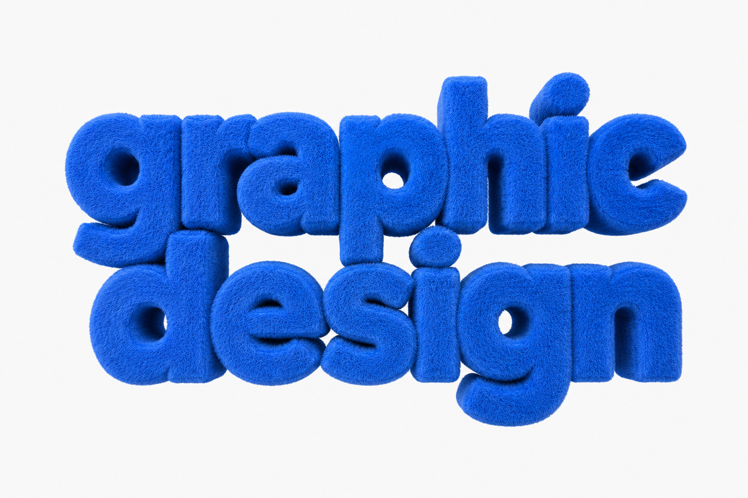 fuzzy 3Dgraphic design