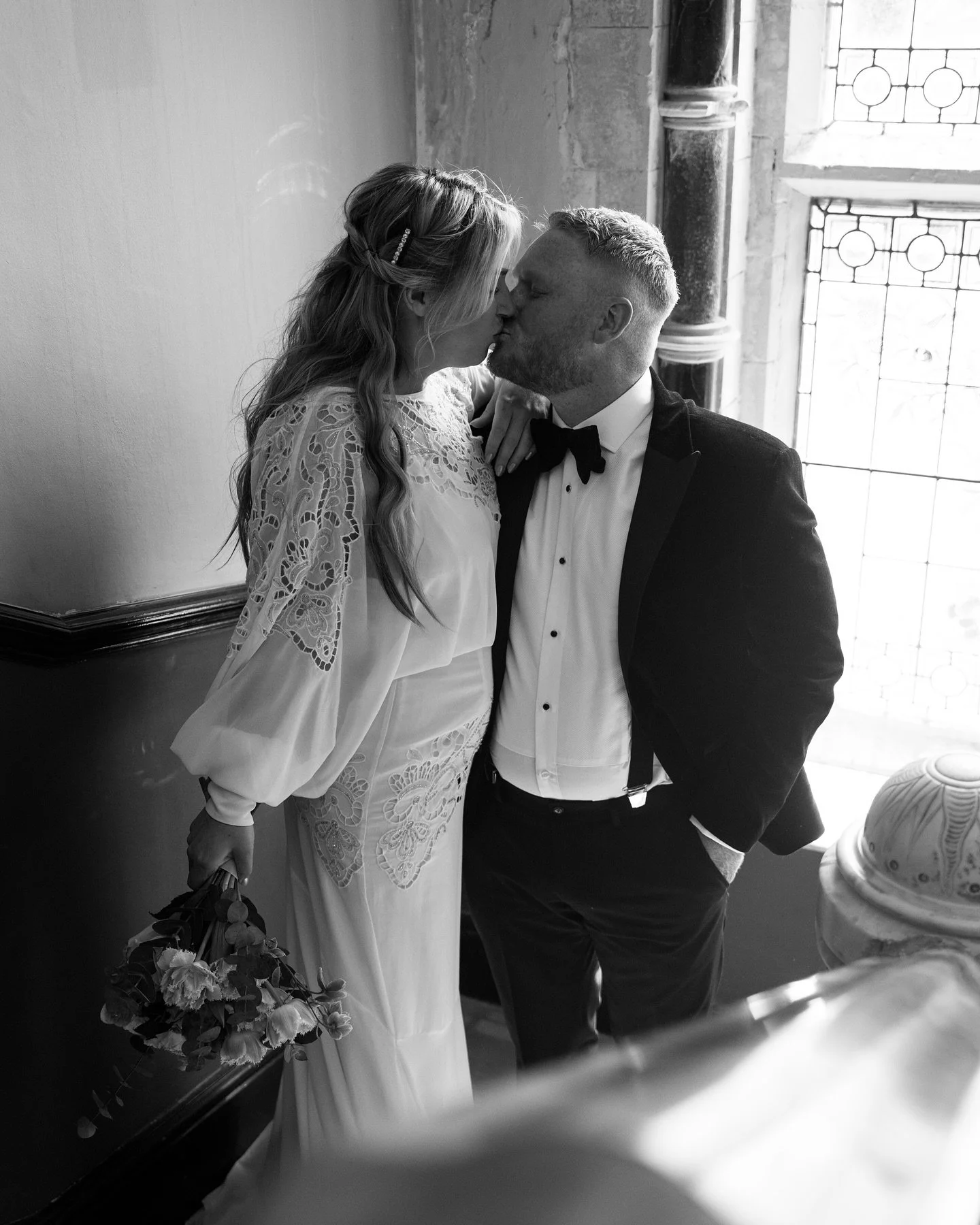 Mr &amp; Mrs Ollywood 🎥💍

Lizzie and I had the absolute pleasure of capturing them getting ready at The Parkgate, strolling through the heart of Cardiff to pick up Daisy&rsquo;s bouquet, then heading off to make it official.

This one was special.