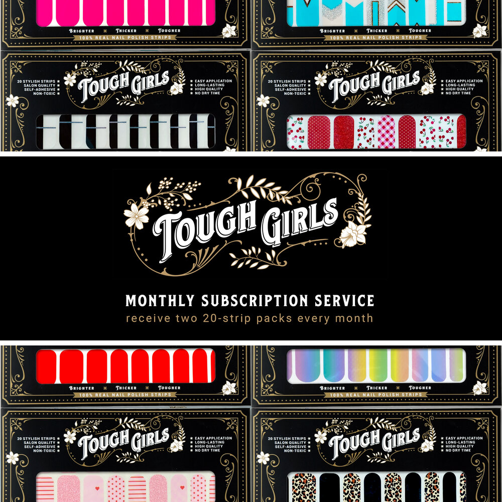 Clear & Sparkle Nail Strips — Tough Girls Inc.