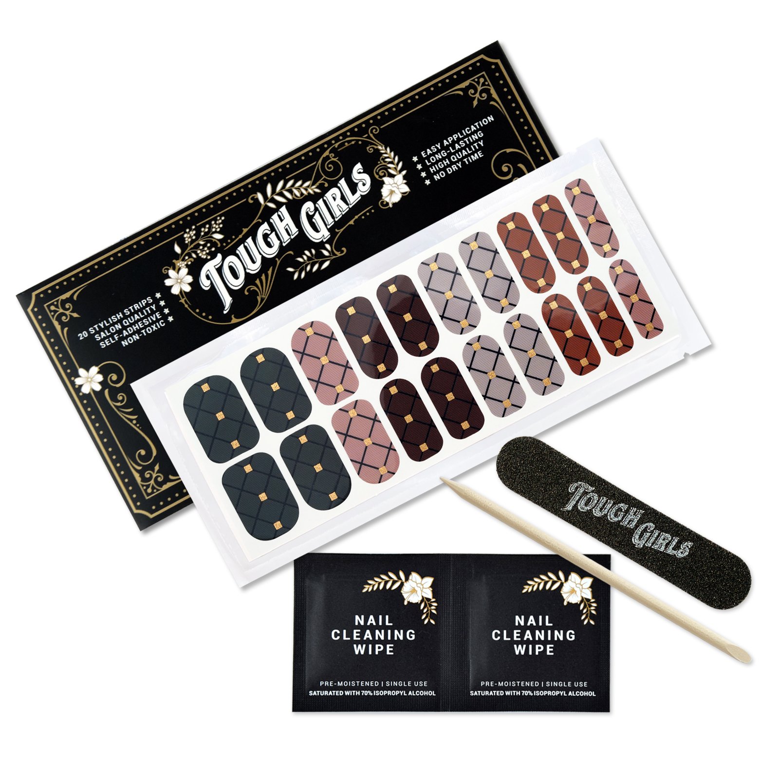 TOUGH GIRLS NAIL STRIPS_Cross Mesh and Gold_.jpg