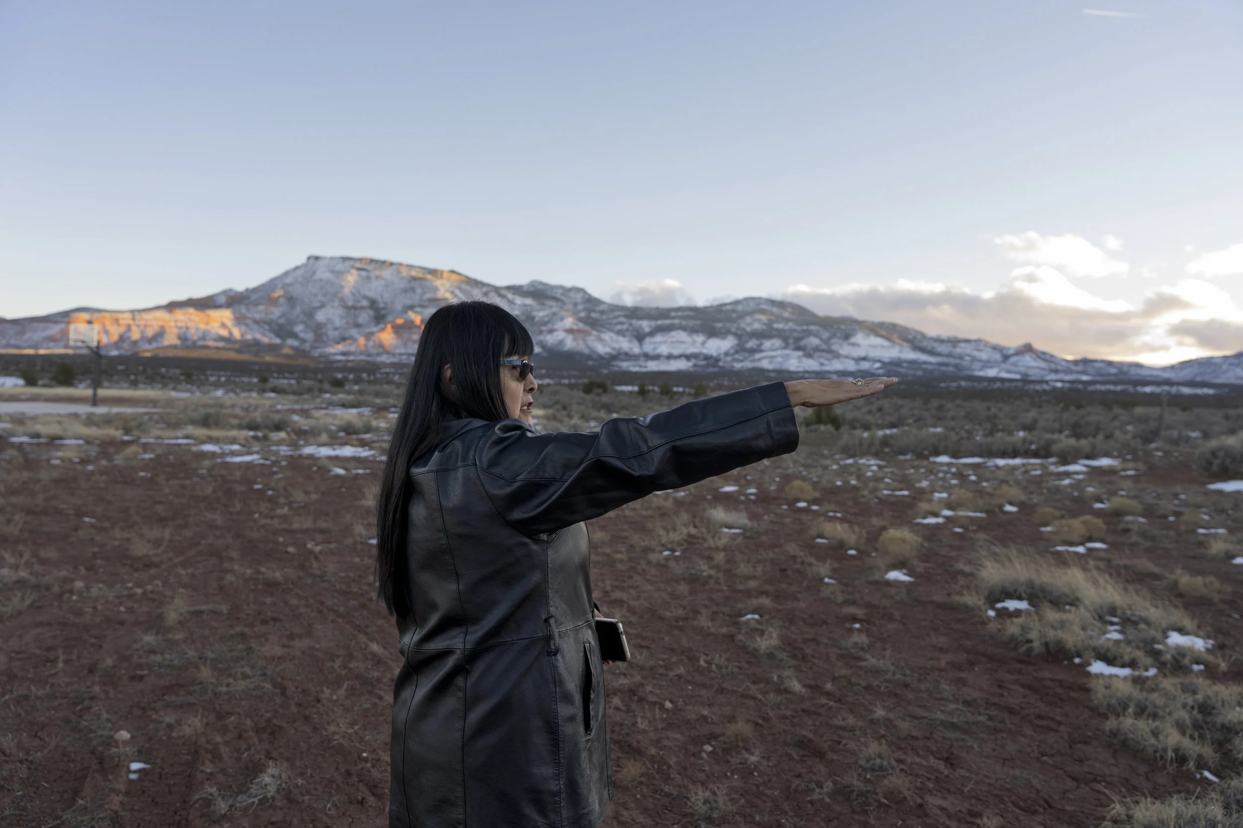 Kathleen Tsosie of Farmington, New Mexico describes growing up tending sheep with her grandparents and playing in the small desert town of Cove, Arizona. From the 1940s through the 1980s, The Lukachukai and Carrizo Mountains in the Navajo or Diné Nat