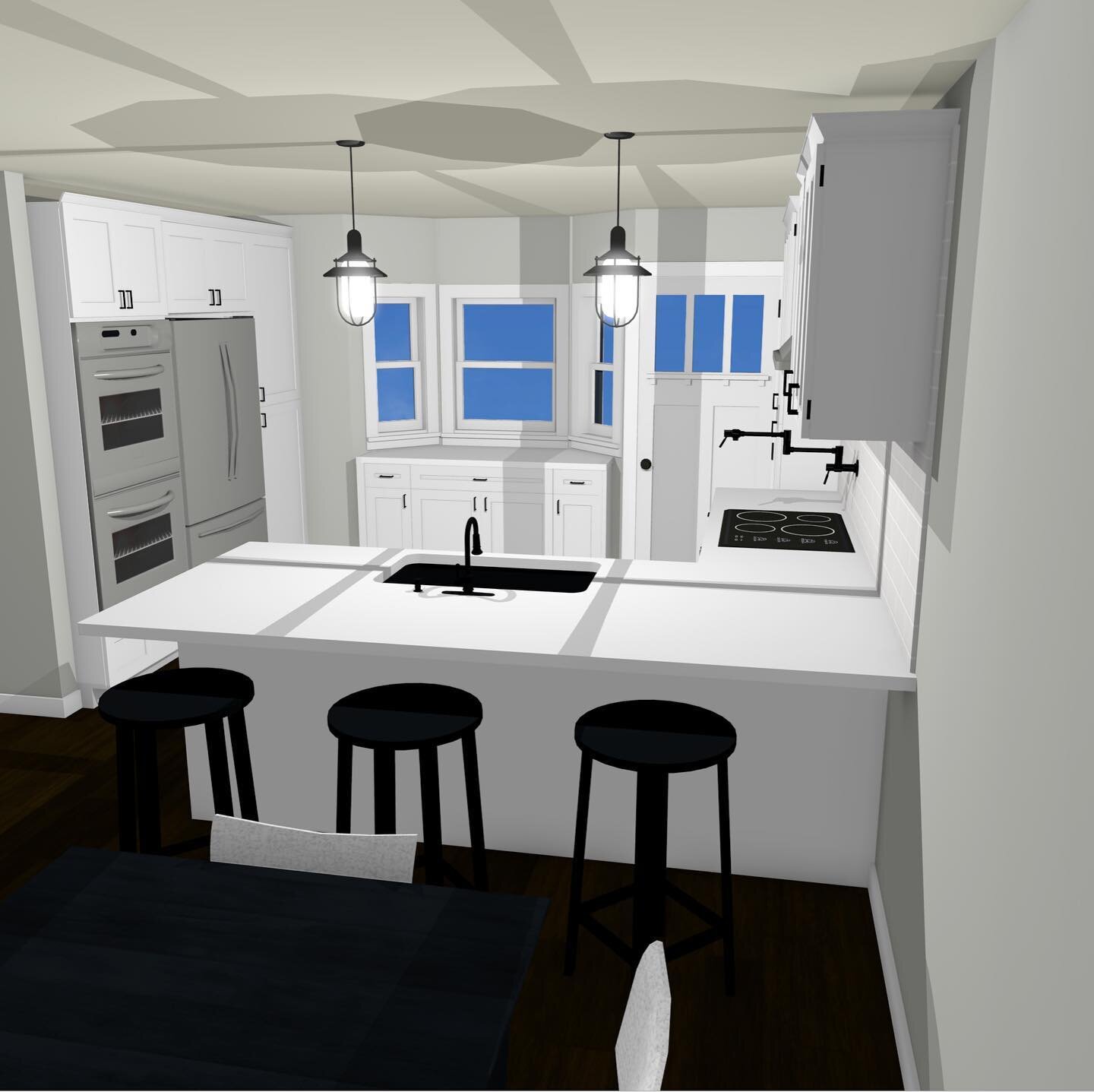 More renderings of this project! Swipe to see the current!
&bull;
&bull;

#AMAInteriorDesigns #kitchensofinstagram #kitchens #bathrooms #bathroomsofinstagram #plumbing #fixtures #interiordesign #designandbuild #renovation #contractorslife #longisland