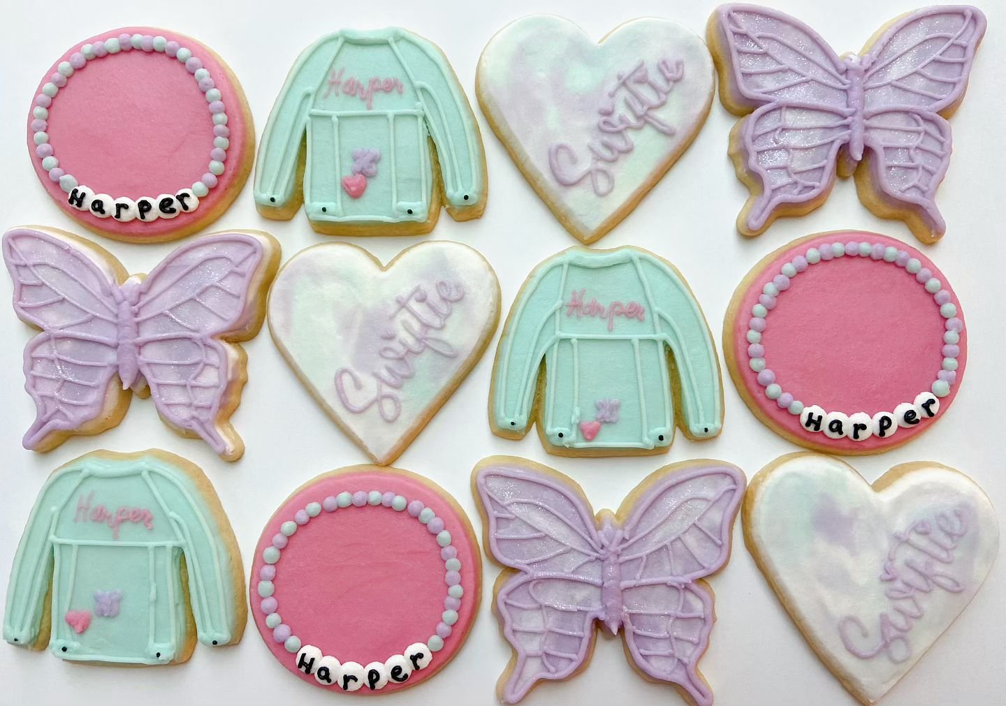 Harper is a true Swiftie fan!  Back to back years of Swiftie cookies for the birthday girl.