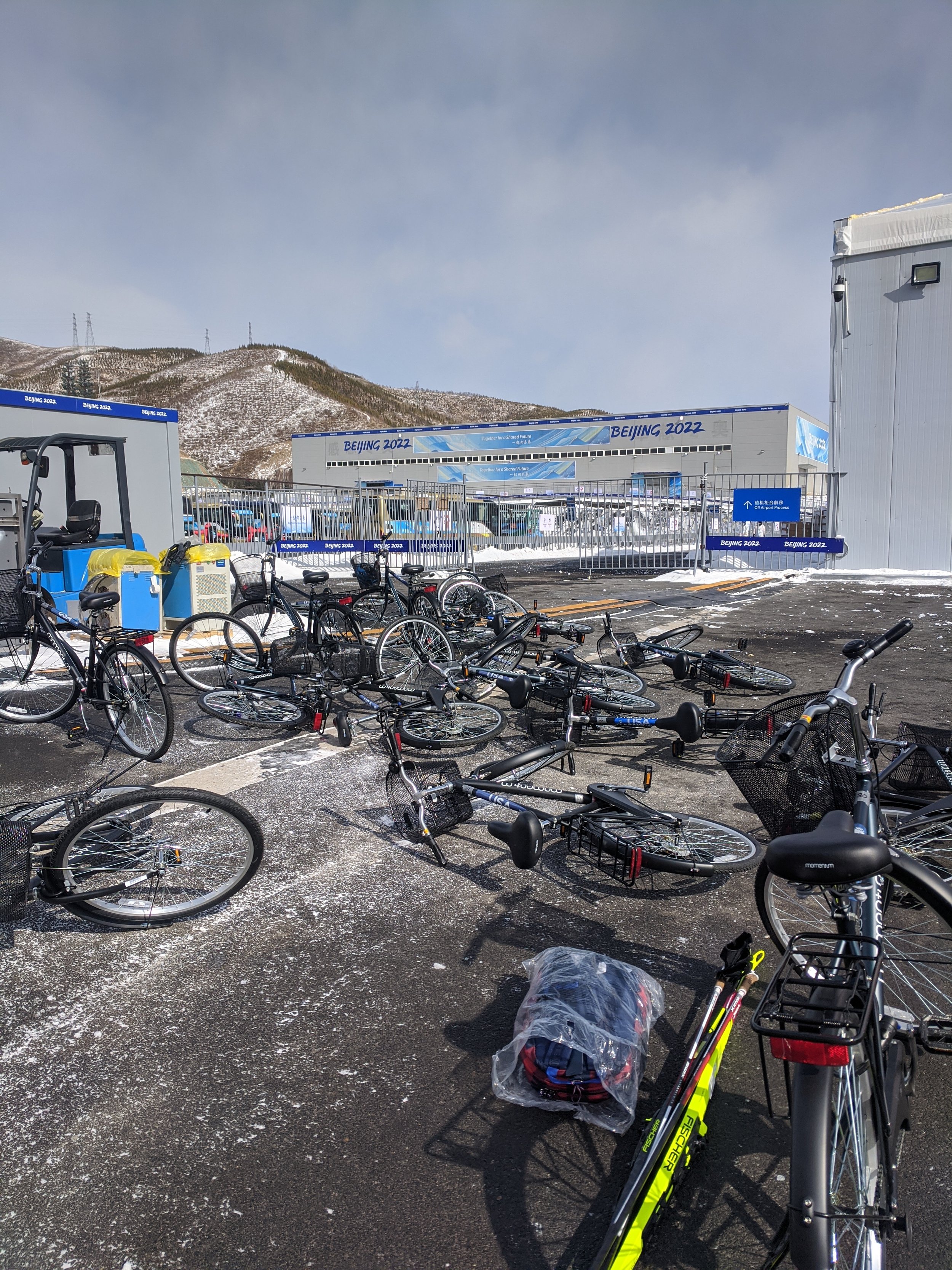  Epic wind storm was taking down bikes left and right… 