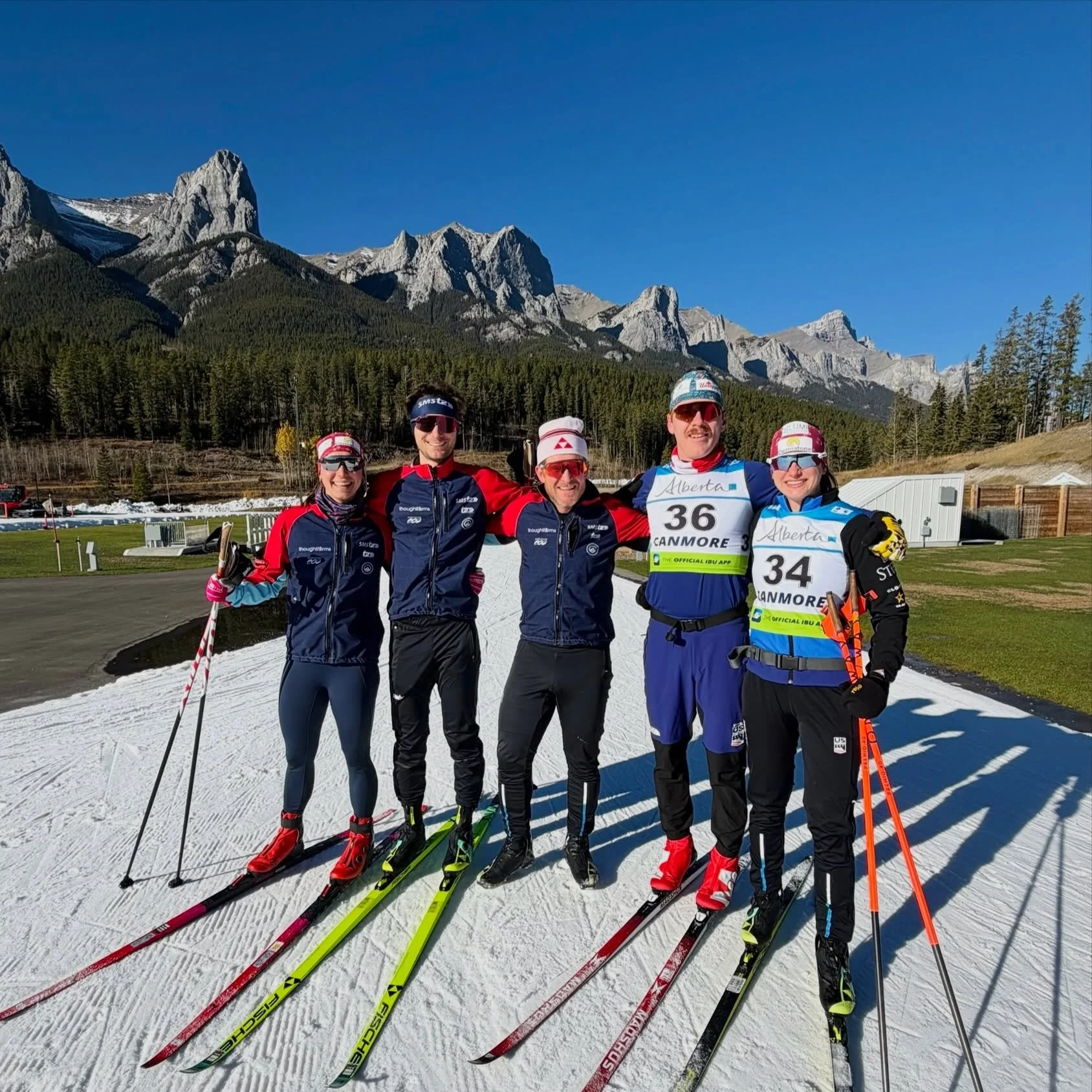Back on SNOW feeling 🤩 with the best company @smst2team ! Nothing but stoke and sick views here! 

#smst2 #skiing #xcskiing
