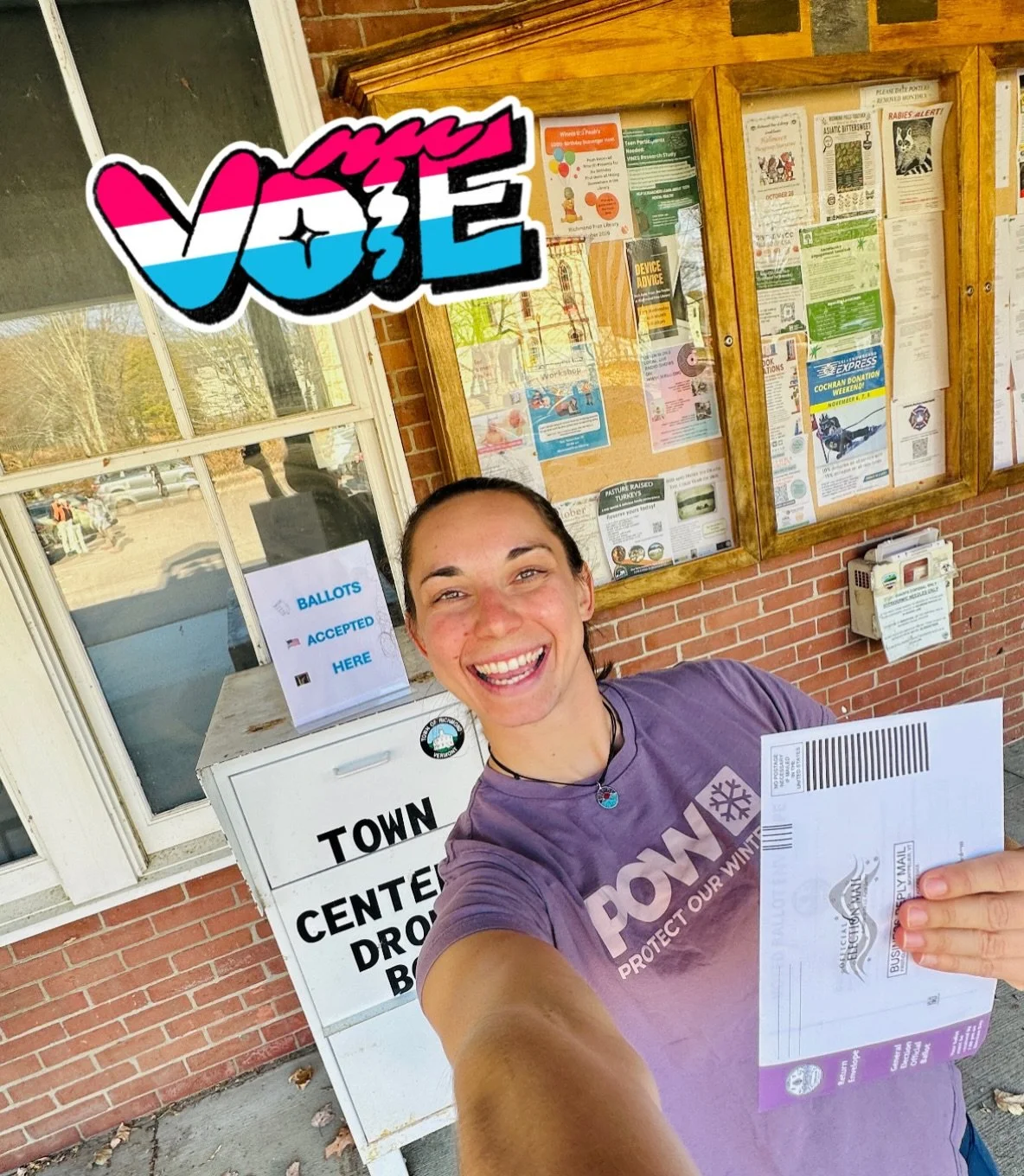 I voted because the place and people I love outside are on the ballot. 

You may think your vote doesn&rsquo;t matter, but many people in the outdoor state didn&rsquo;t vote in the last election. Your voice matters, and this is the moment to show up.
