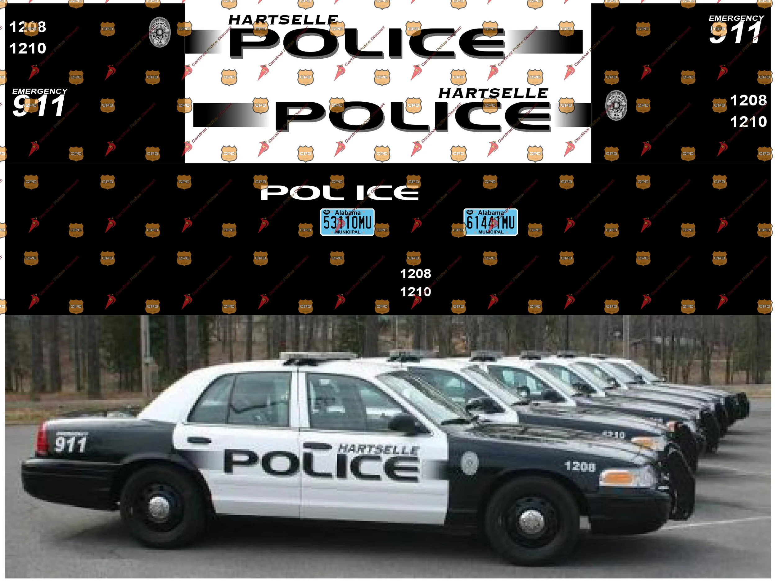 North Hampton, NH Fire Department — Cardinal Police Diecast