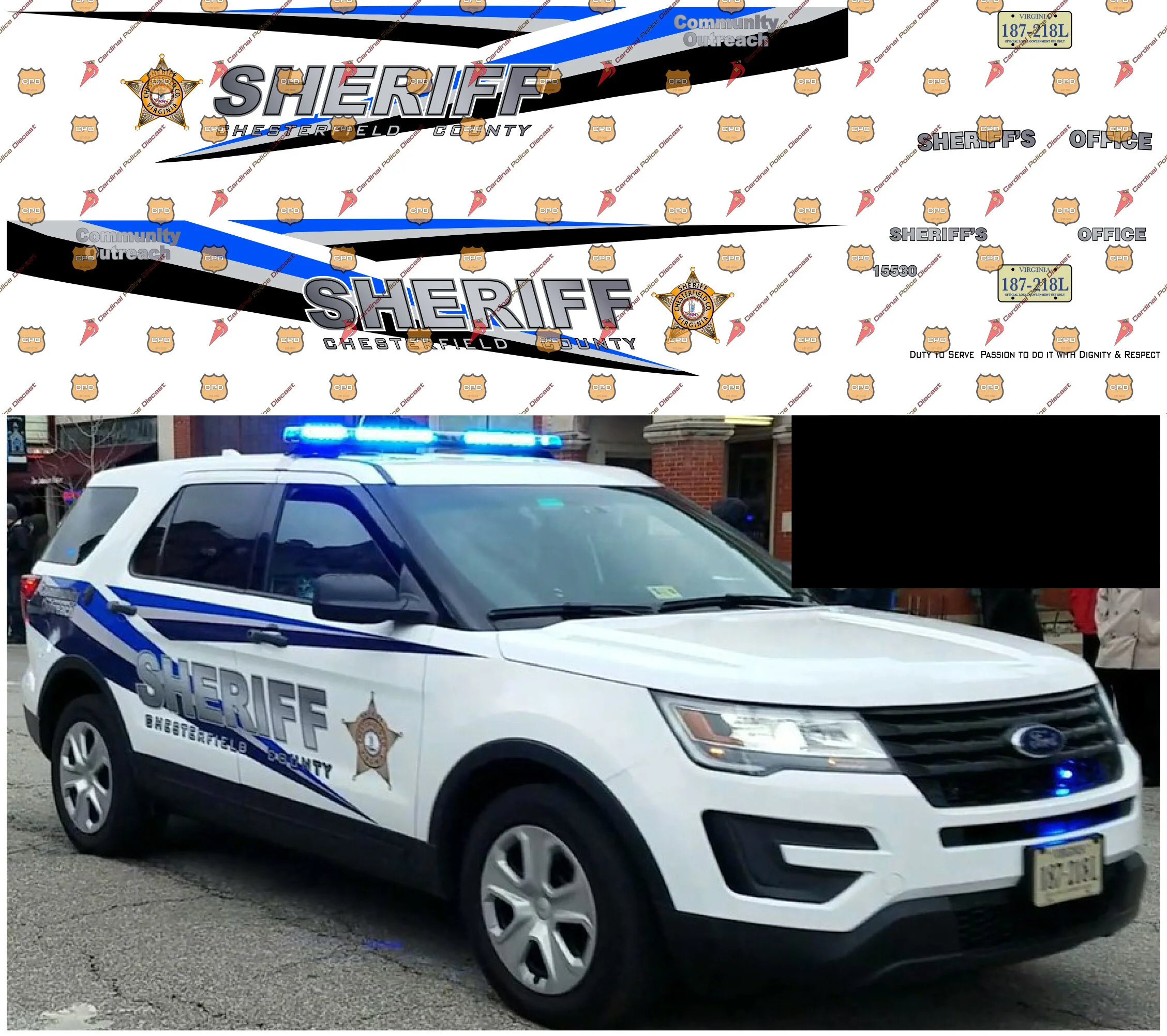 Belleair, FL Police Department — Cardinal Police Diecast