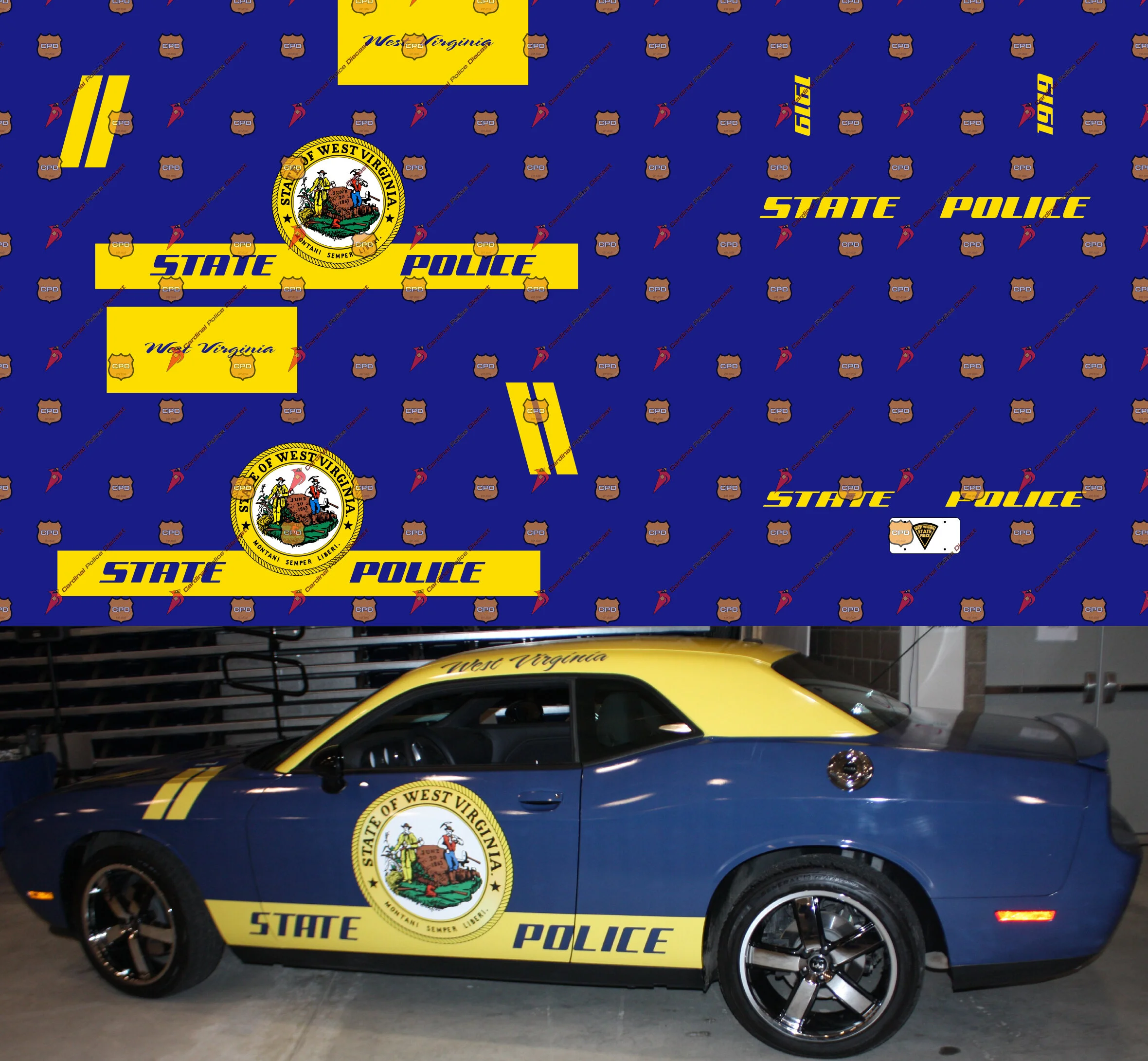 West Virginia State Police Challenger Cardinal Police Diecast West Virginia State Police Challenger Cardinal Police Diecast