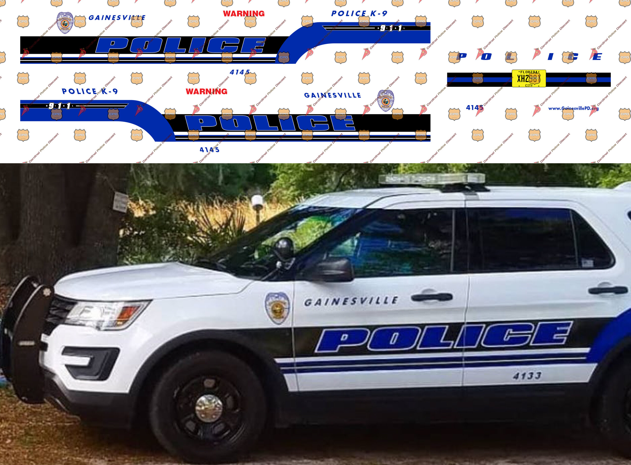 1/27 — Decals Store — Cardinal Police Diecast