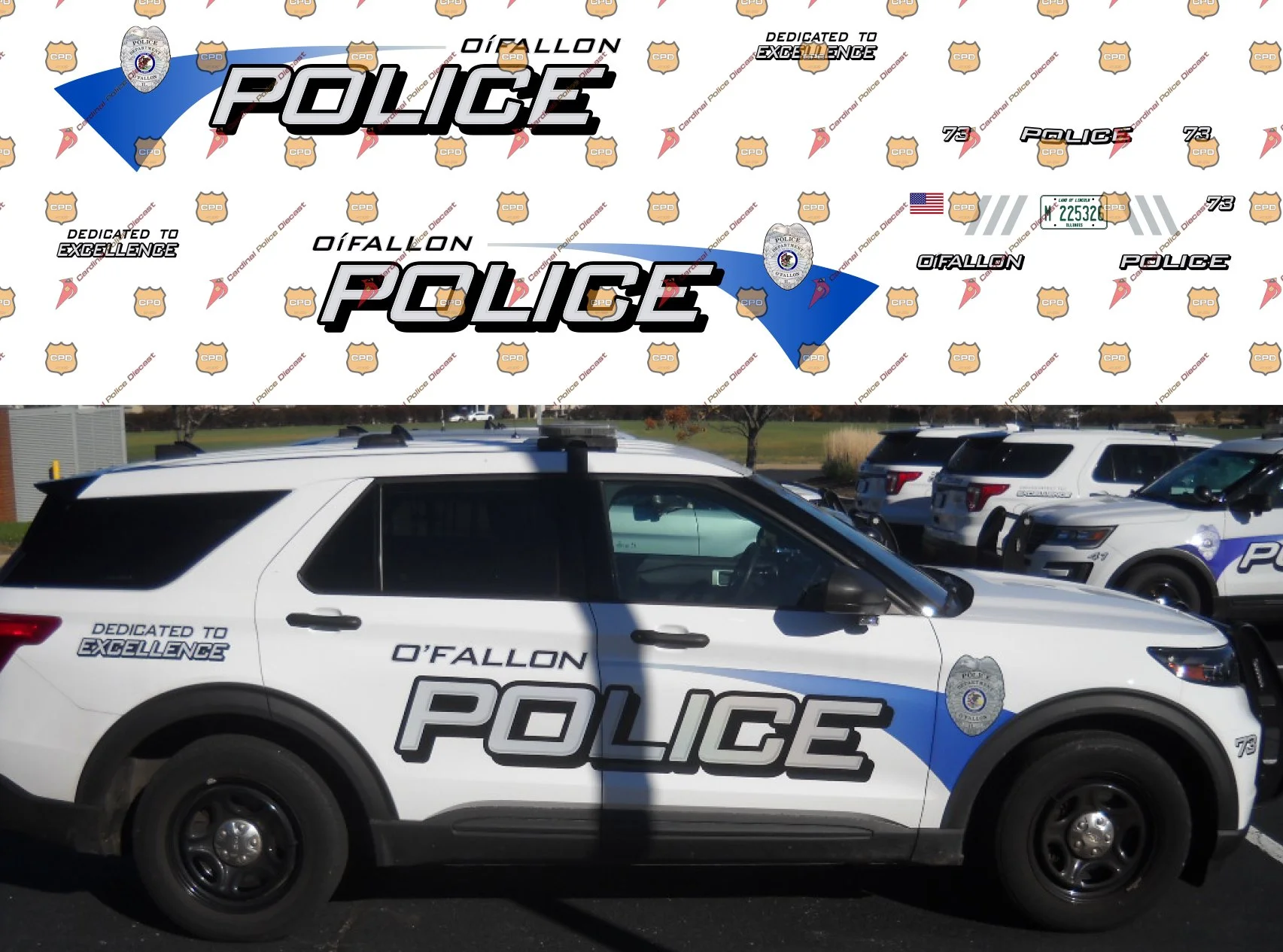 O'Fallon, IL Police Department — Cardinal Police Diecast