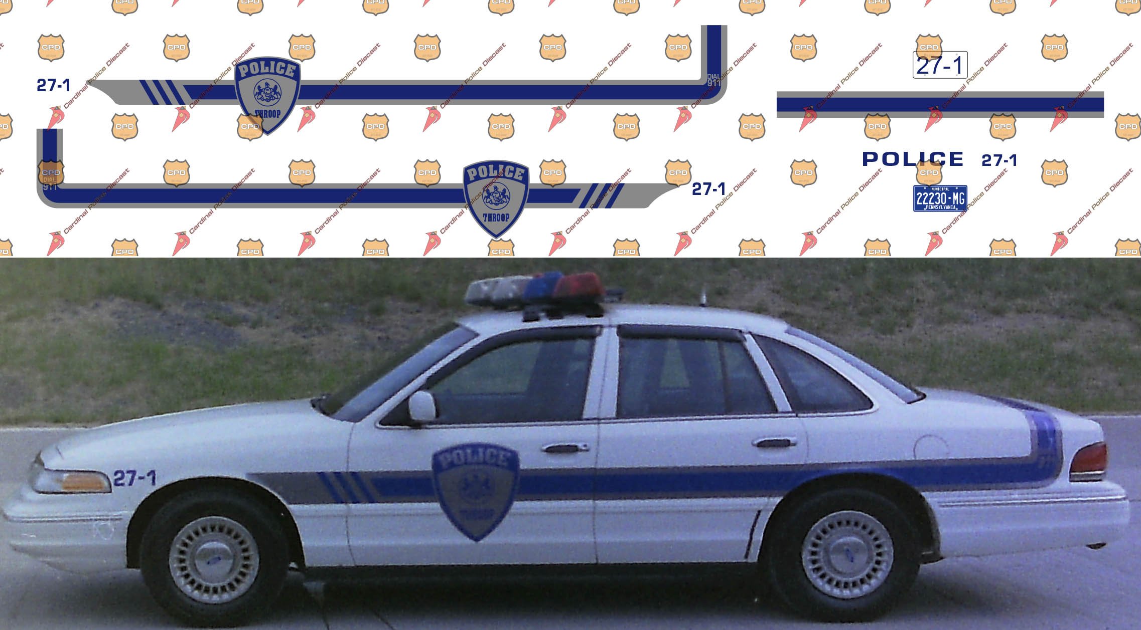 Best Hobby Decals 1/64 Scale Police Decals – North Dakota, South Dakota, Idaho