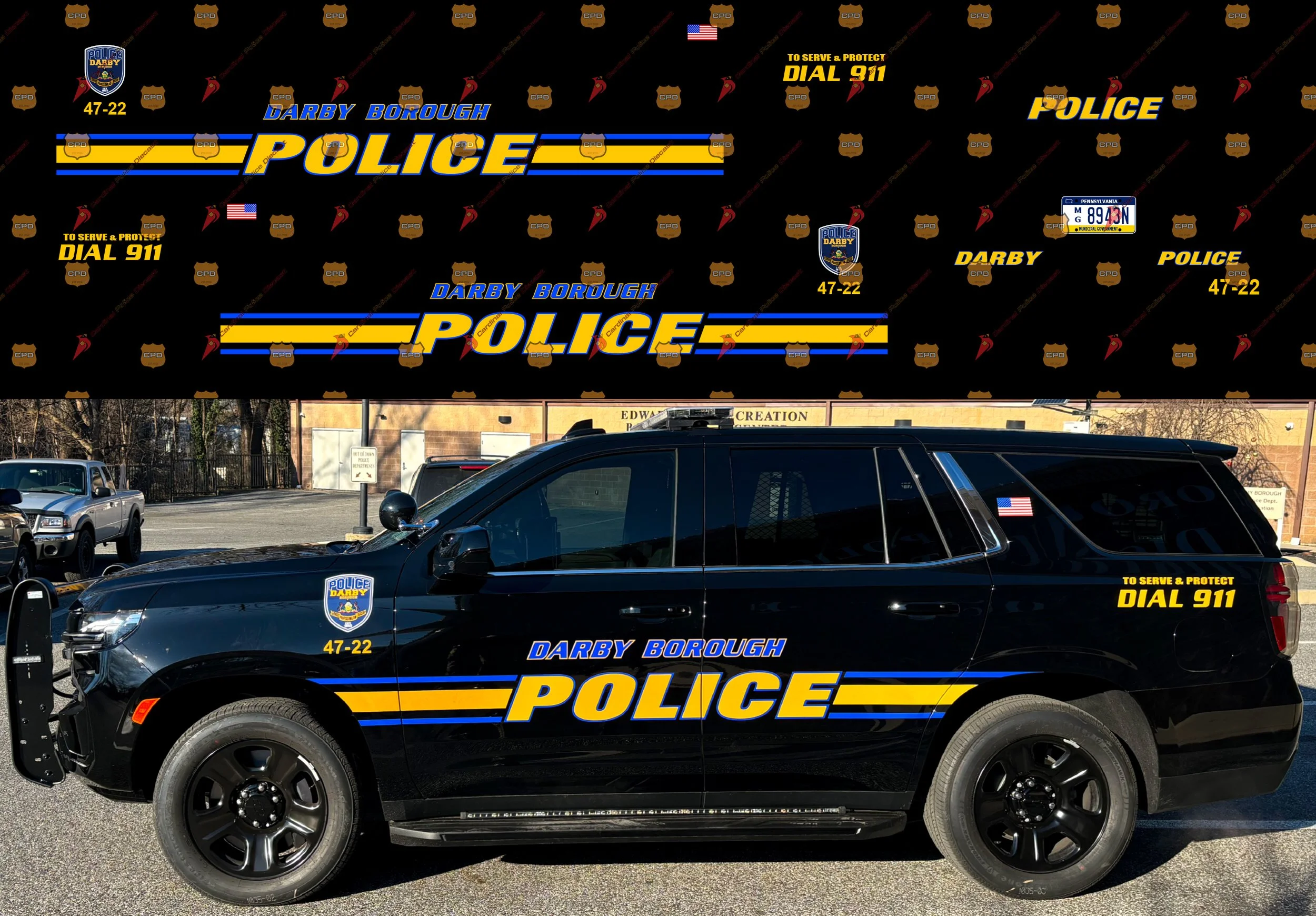 Decalcomanie Ad Acqua Indiana State Police Trooper 1:43 - Adatte Per Modellini 1:34