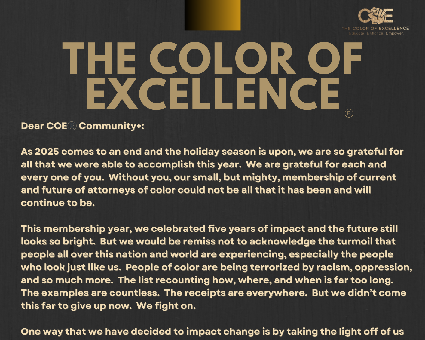 A My2025 Giving Tuesday Message