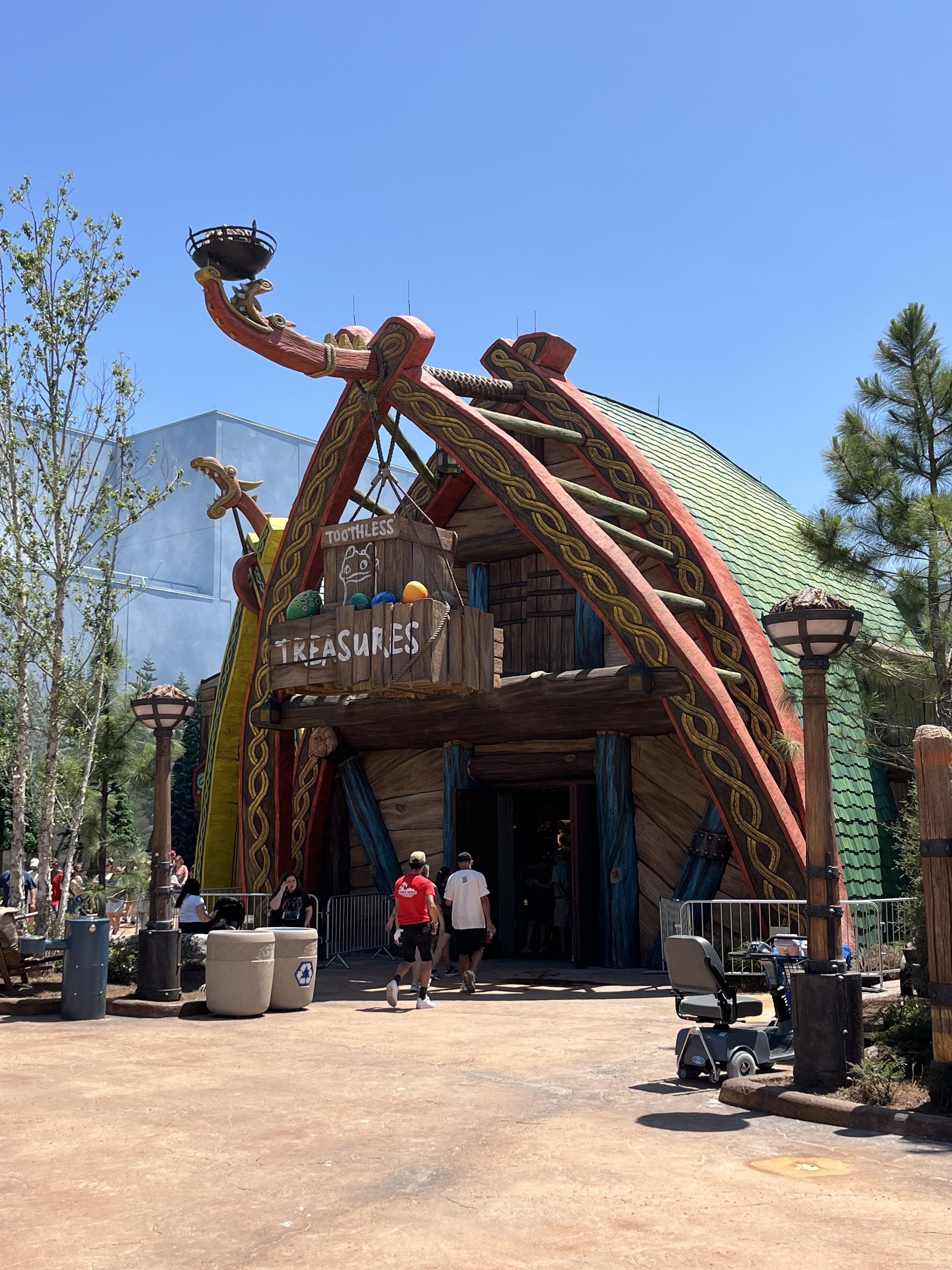 Toothless Treasures Entrance - View 01 - Isle of Berk at Universal's Epic Universe