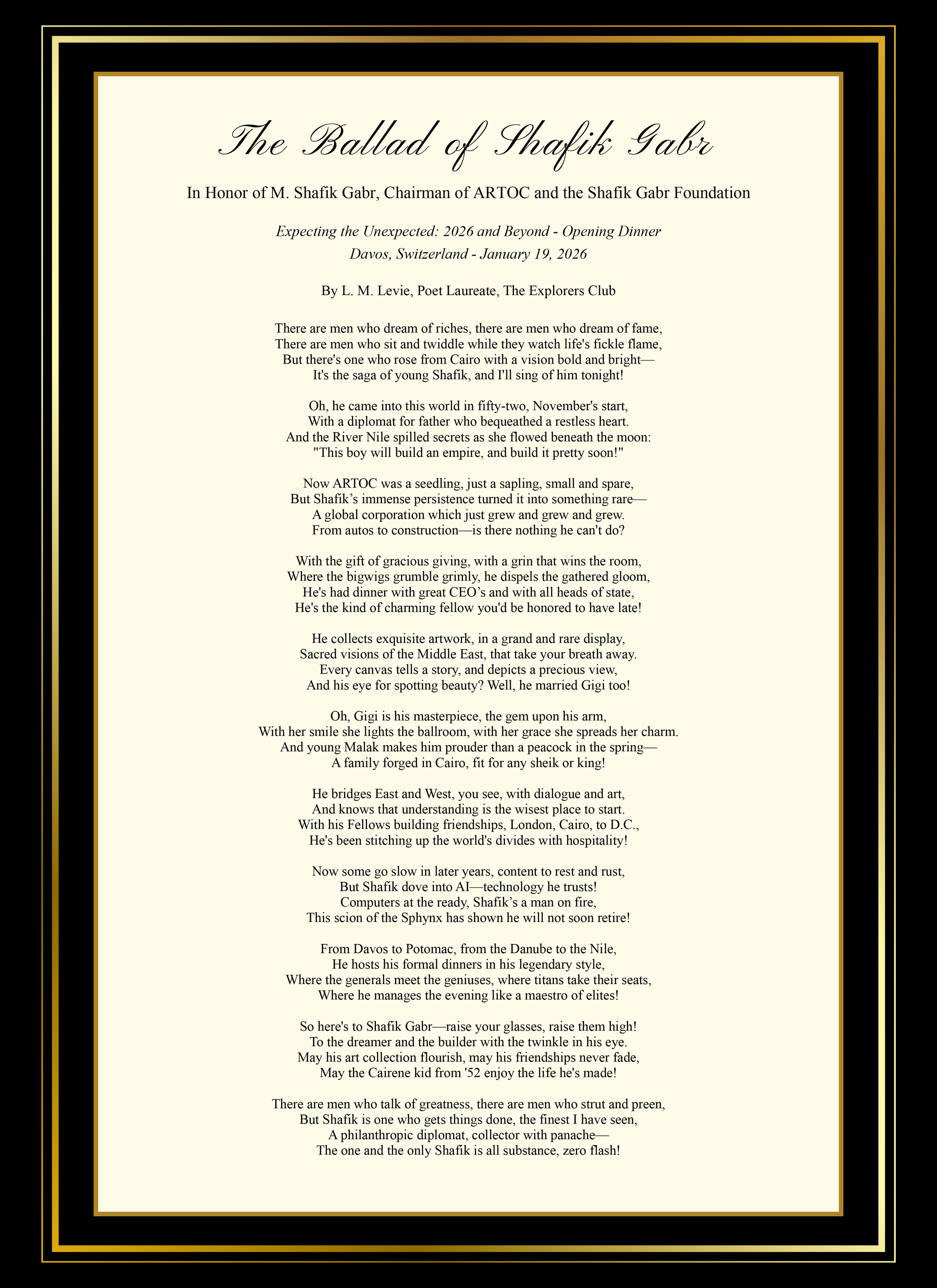 The Ballad of Shafik Gabr