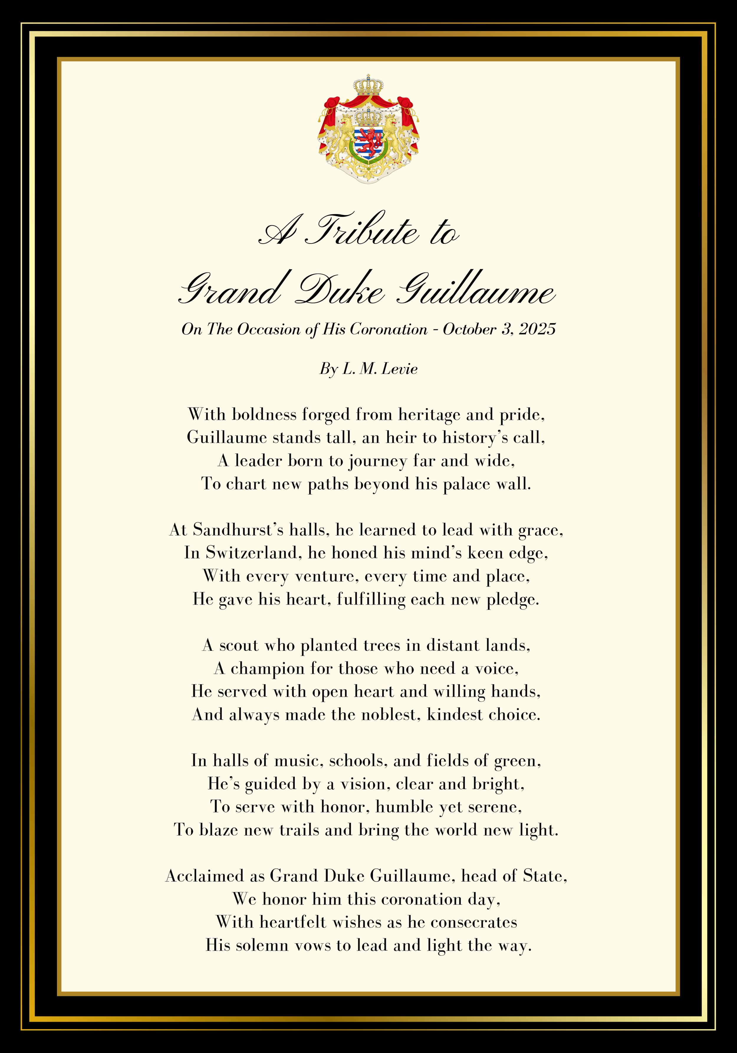 A Tribute to Grand Duke Guillaume