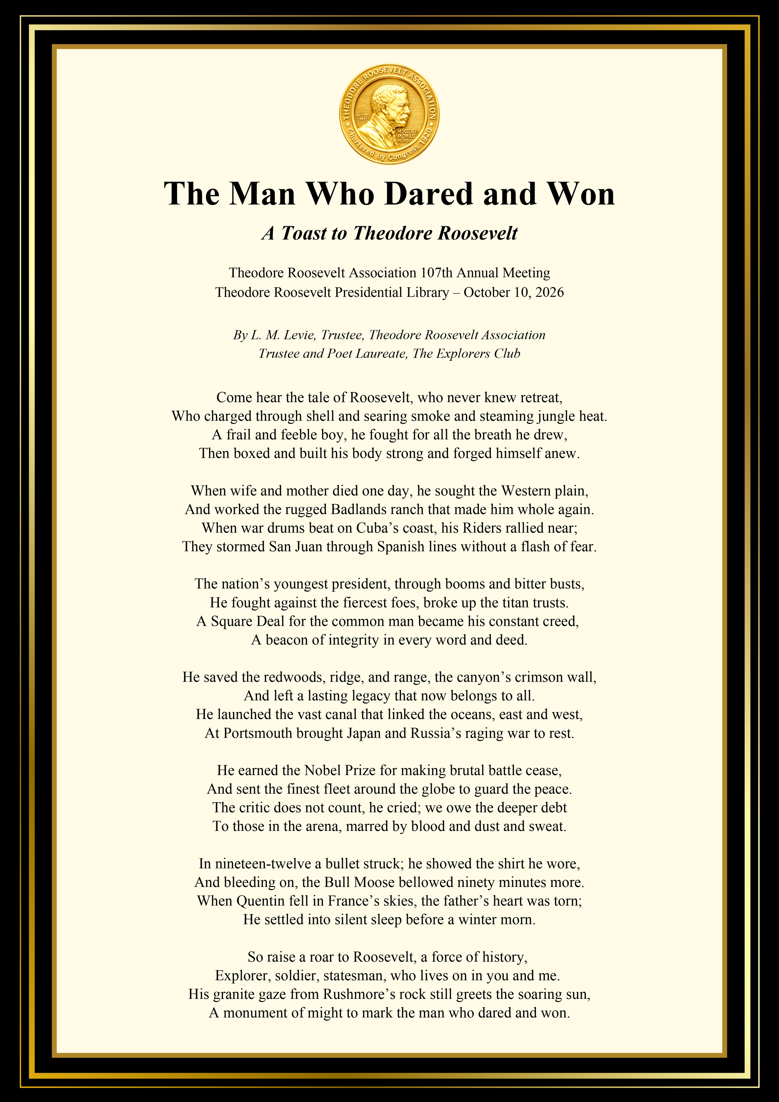 The Man Who Dared and Won