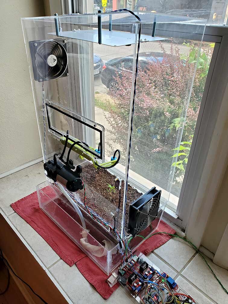 Arduino based Automated Greenhouse V2 In Use
