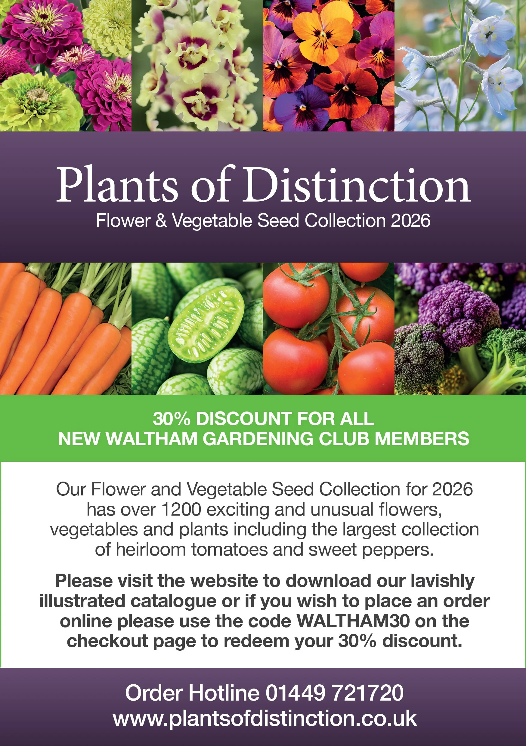 Plants of Distinction Advert