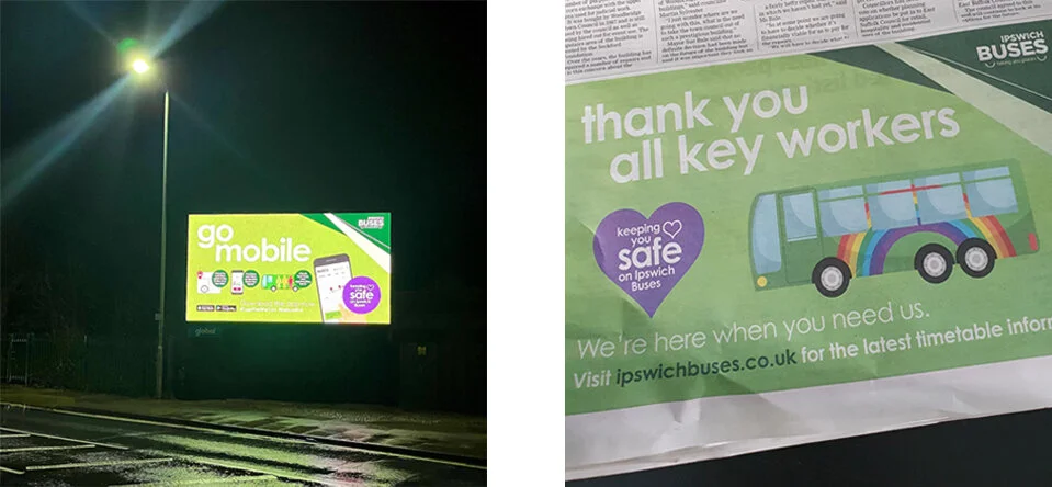 Ipswich Buses Billboard Design