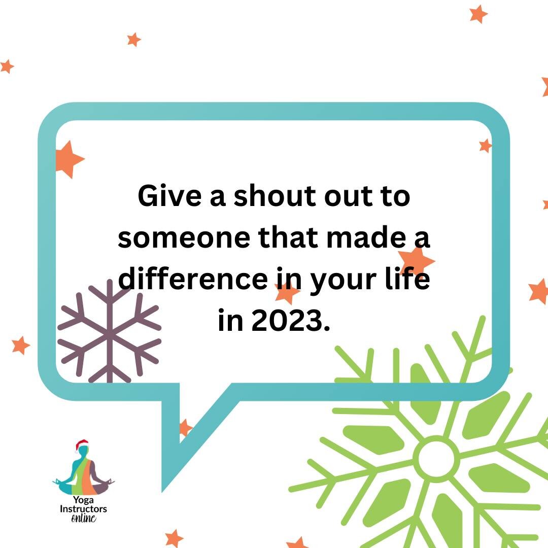 Give a shout out to someone that made a difference in your life in 2023.