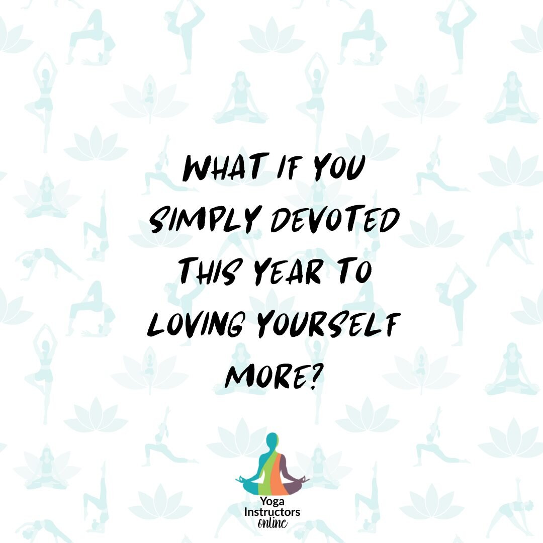 What if you simply devoted this year to loving yourself more?

#yogainstructorsonline #yogainstructor #yogainstructors #yogateachers #yoga