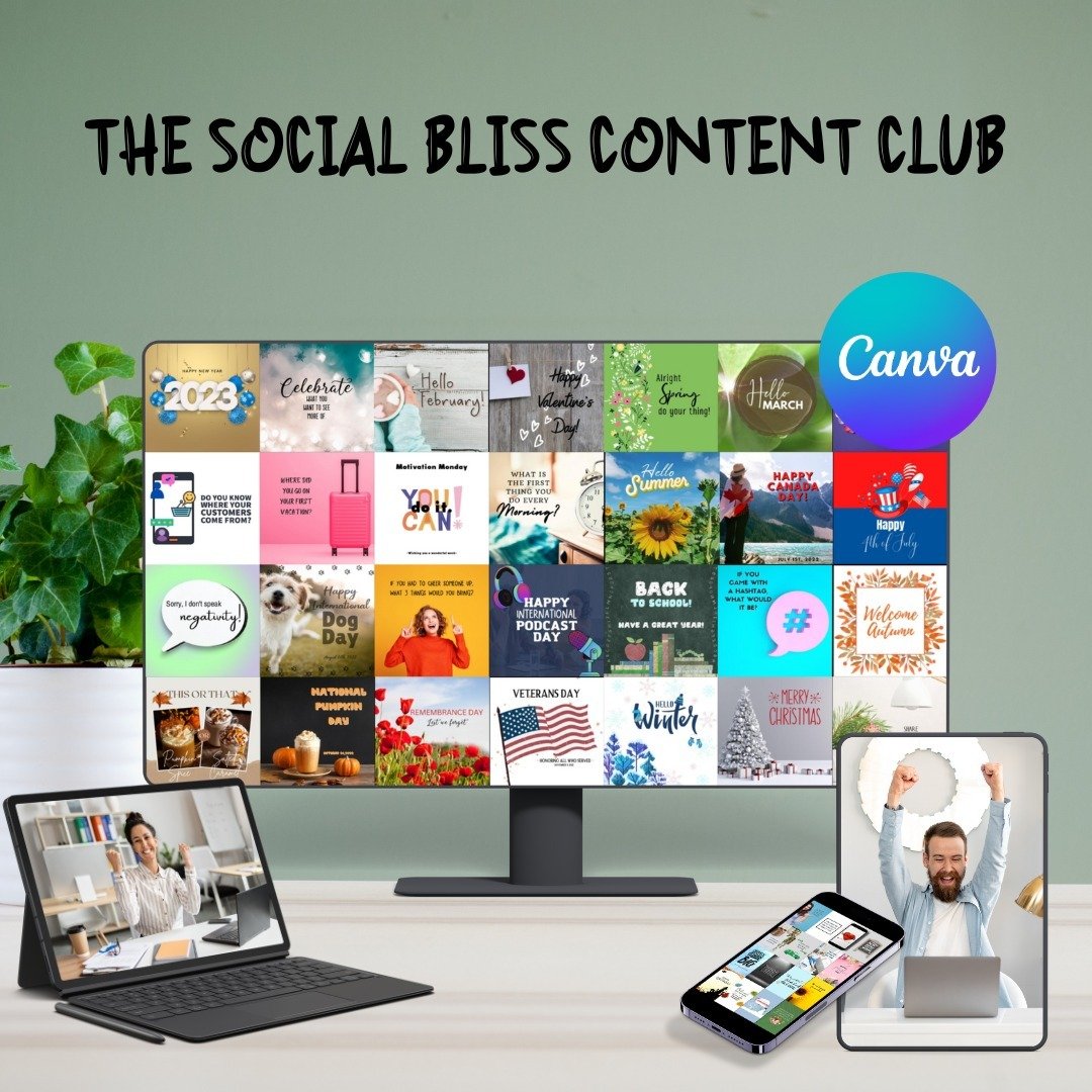 ➡️Don't waste another minute creating your social media content from scratch!⬅️
Join the Social Bliss Content Club!
www.socialbliss.club
see link in bio
