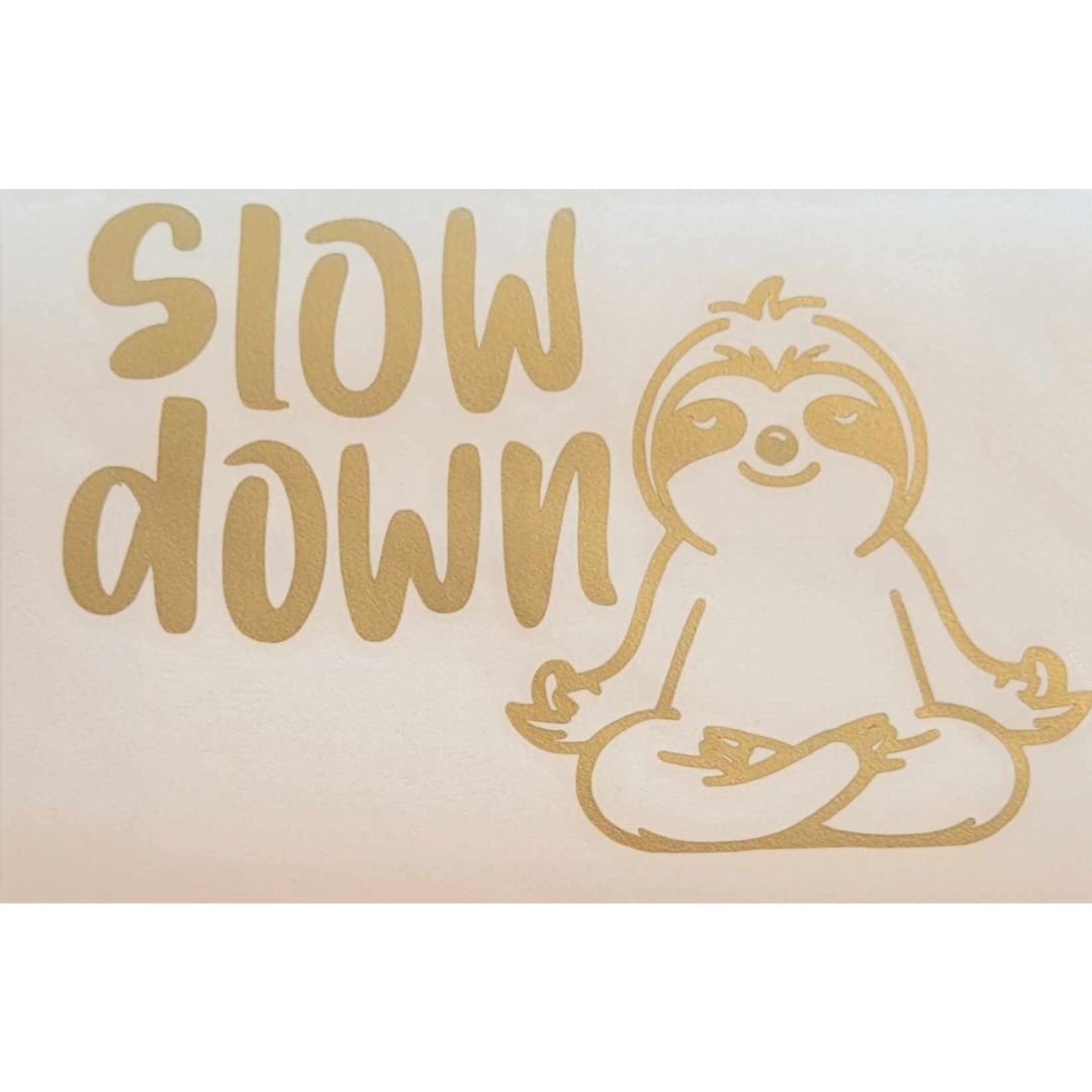 Slow Down Sloth Decal