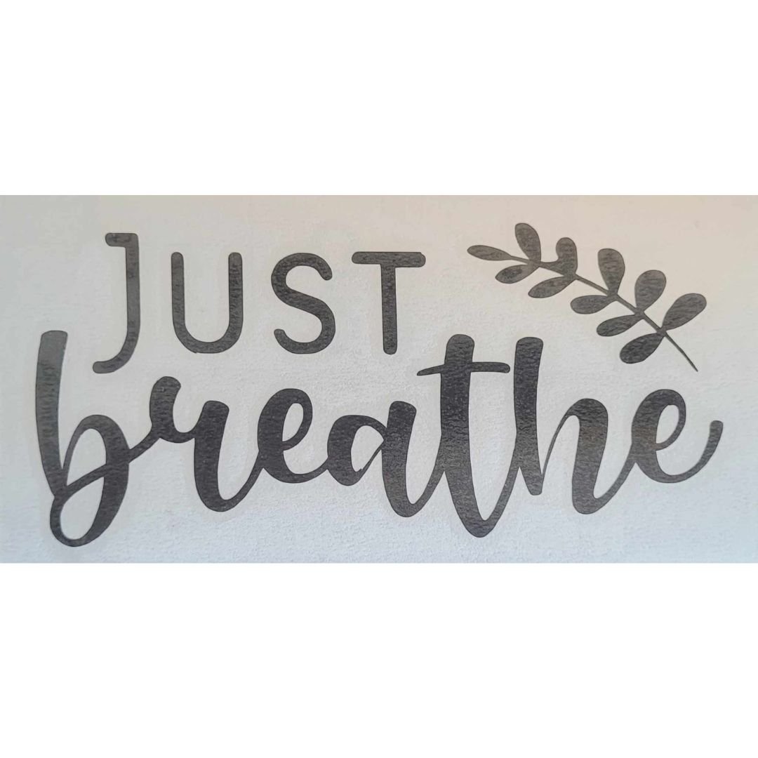 Just Breathe Car Decal