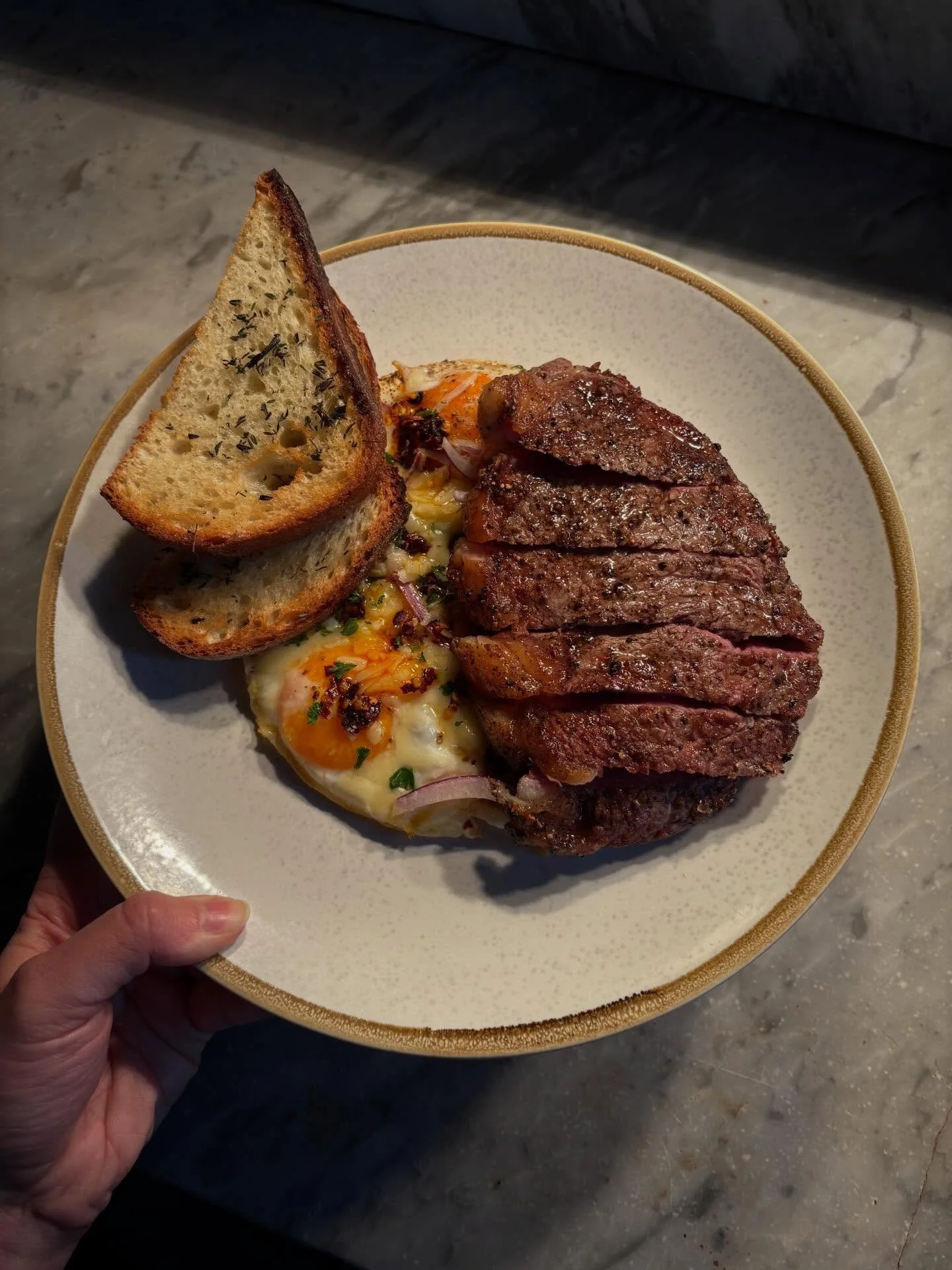 Weekend Brunch Inspo.. 💭 

1. Steak and eggs 🍳🥩 (medium-rare for best results)
2. Ratatouille Tartine avec Goats Cheese 🍆