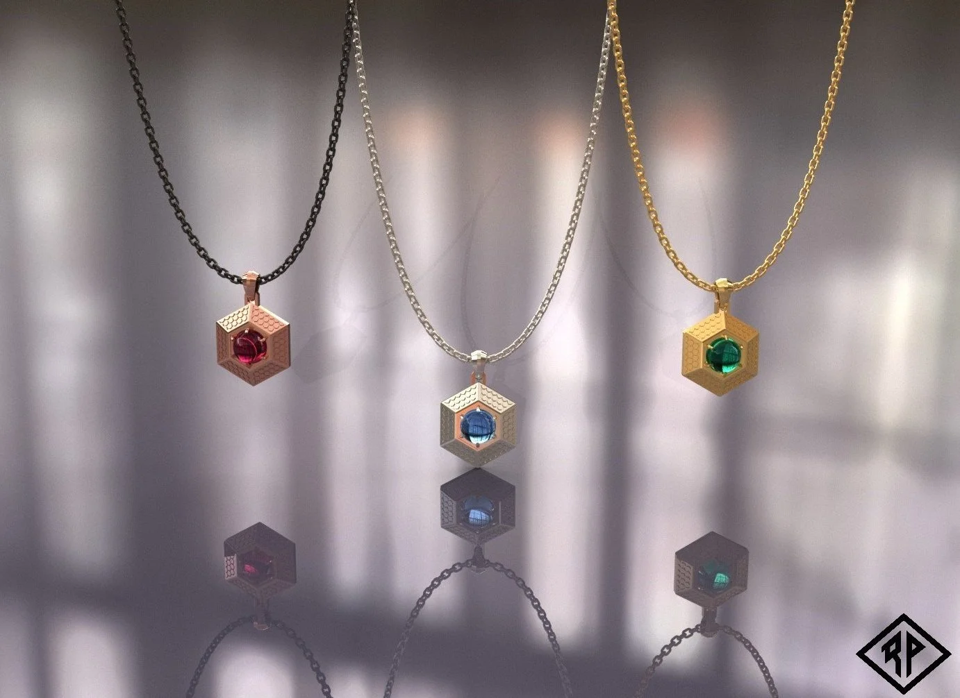 Hexagonal Pendants 