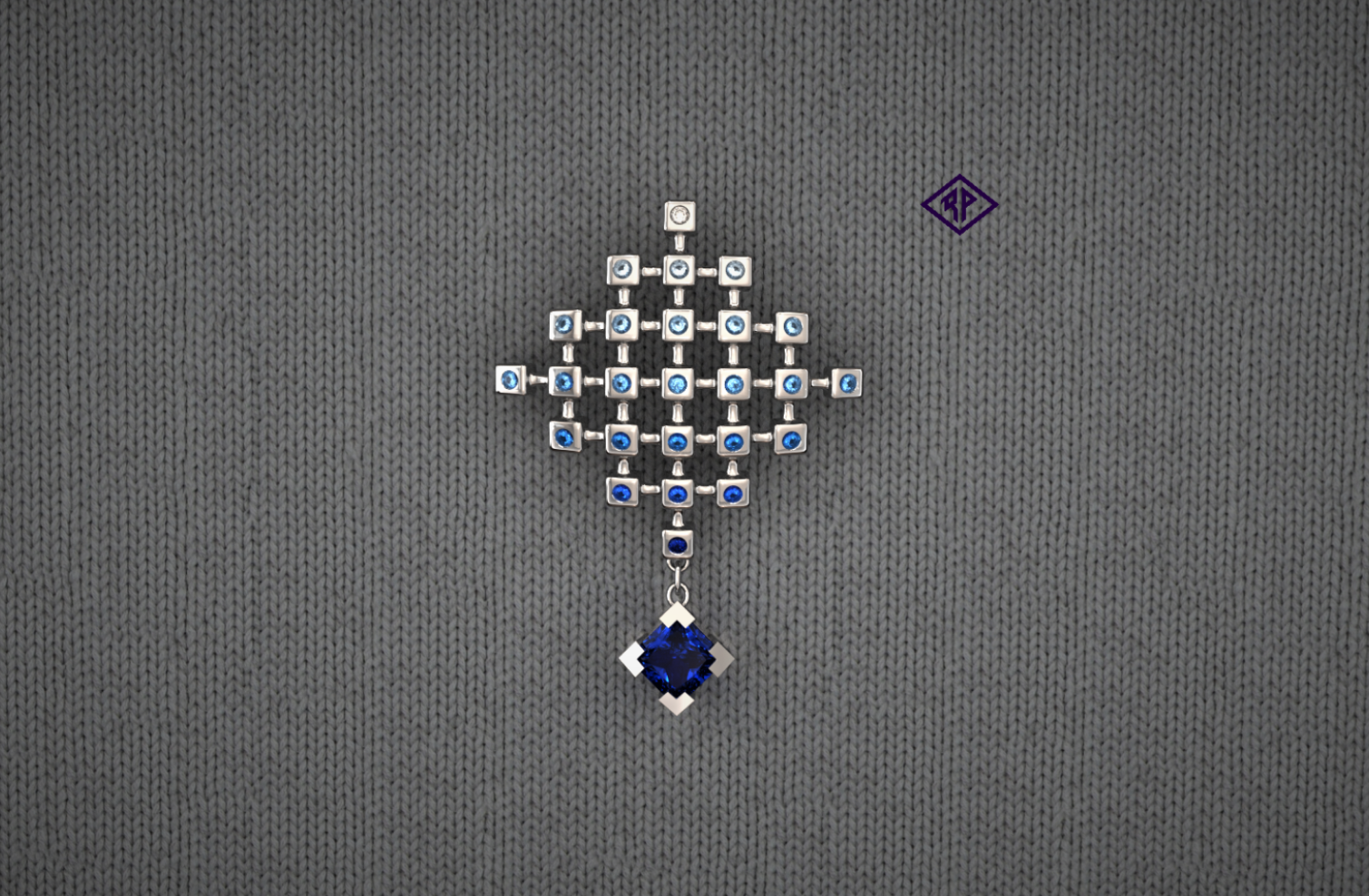 Sapphire Brooch