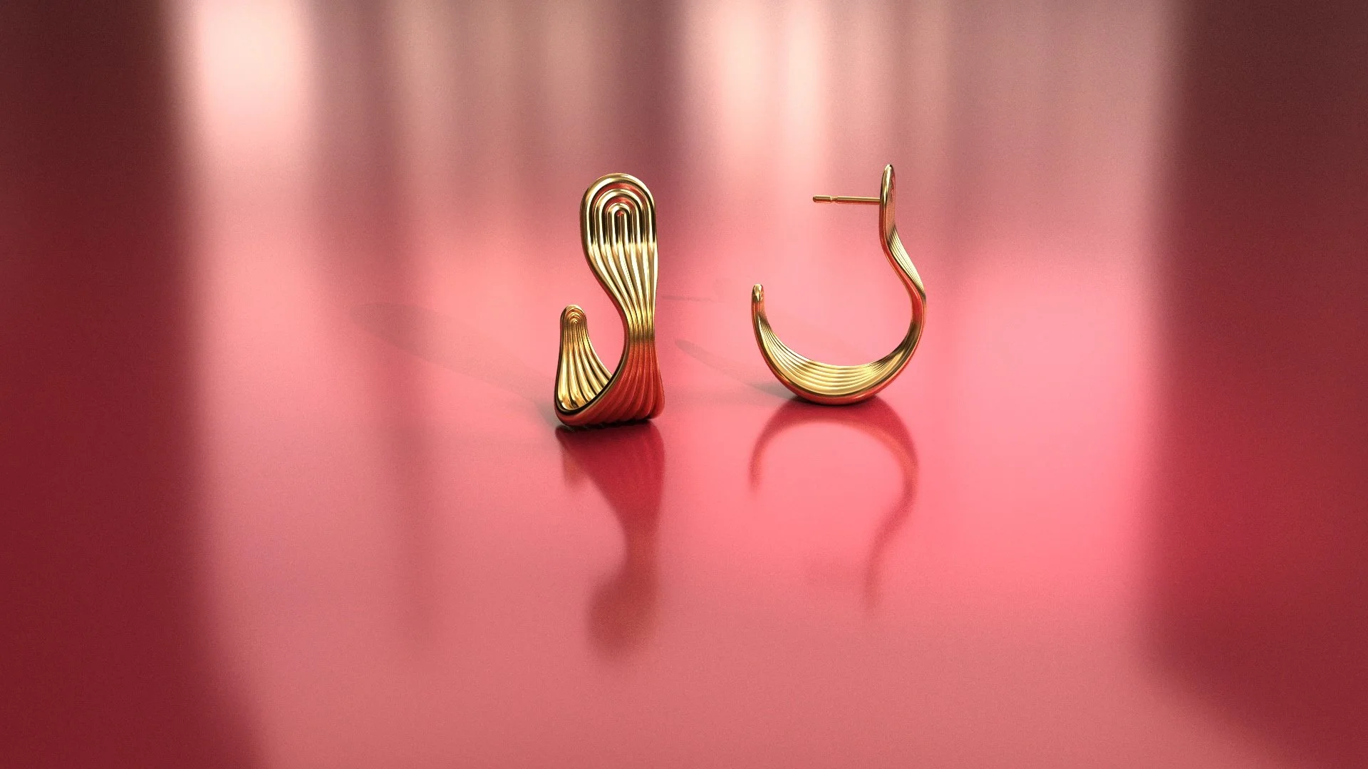 Fluted Earrings