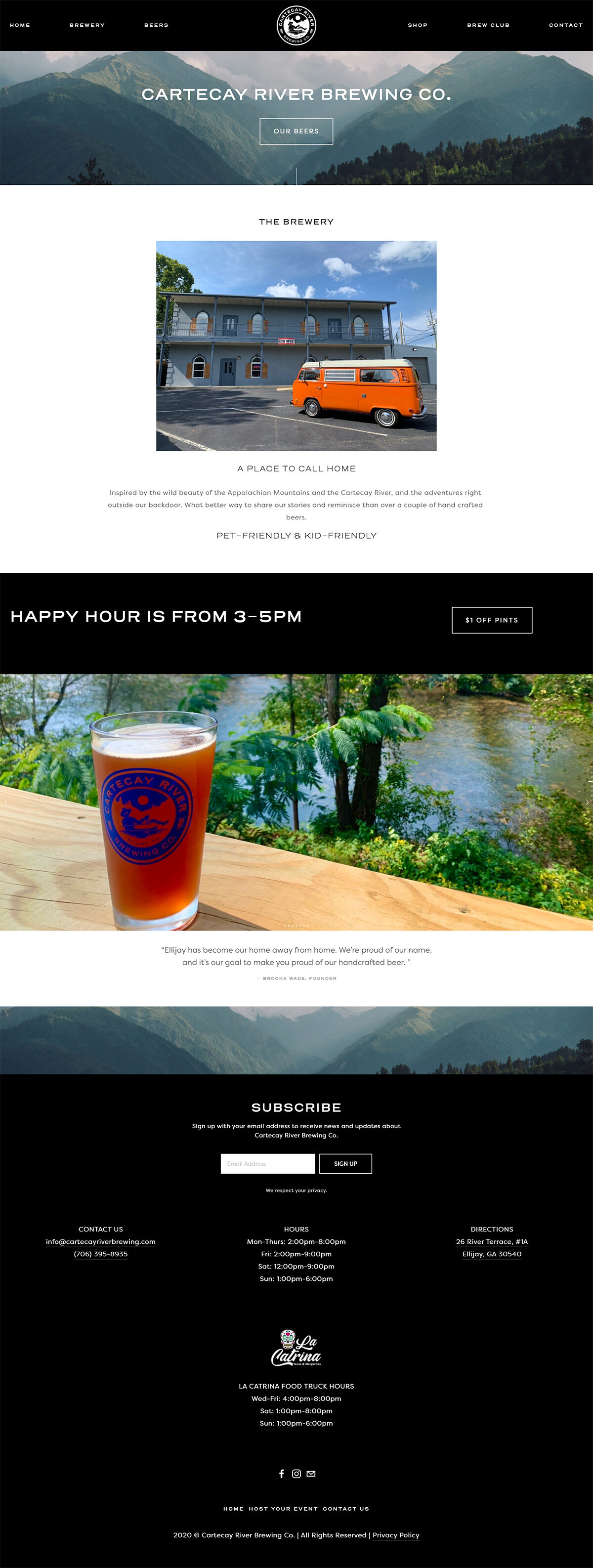 Cartecay River Brewing Website screenshot.jpg