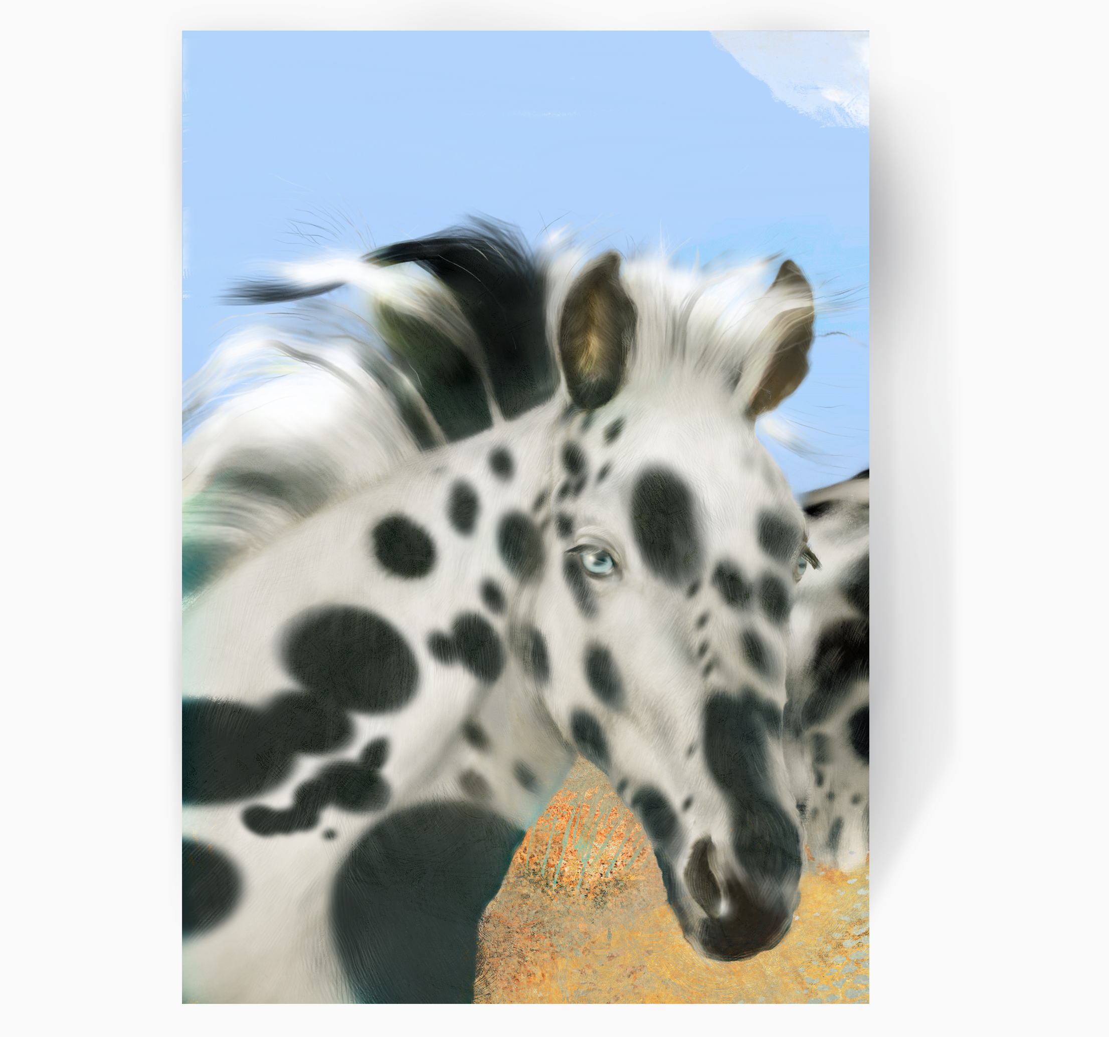 American Southwest Storytelling Greeting Card Cover. Tell your story on both sides of this illustrated card and send a special gift to someone special