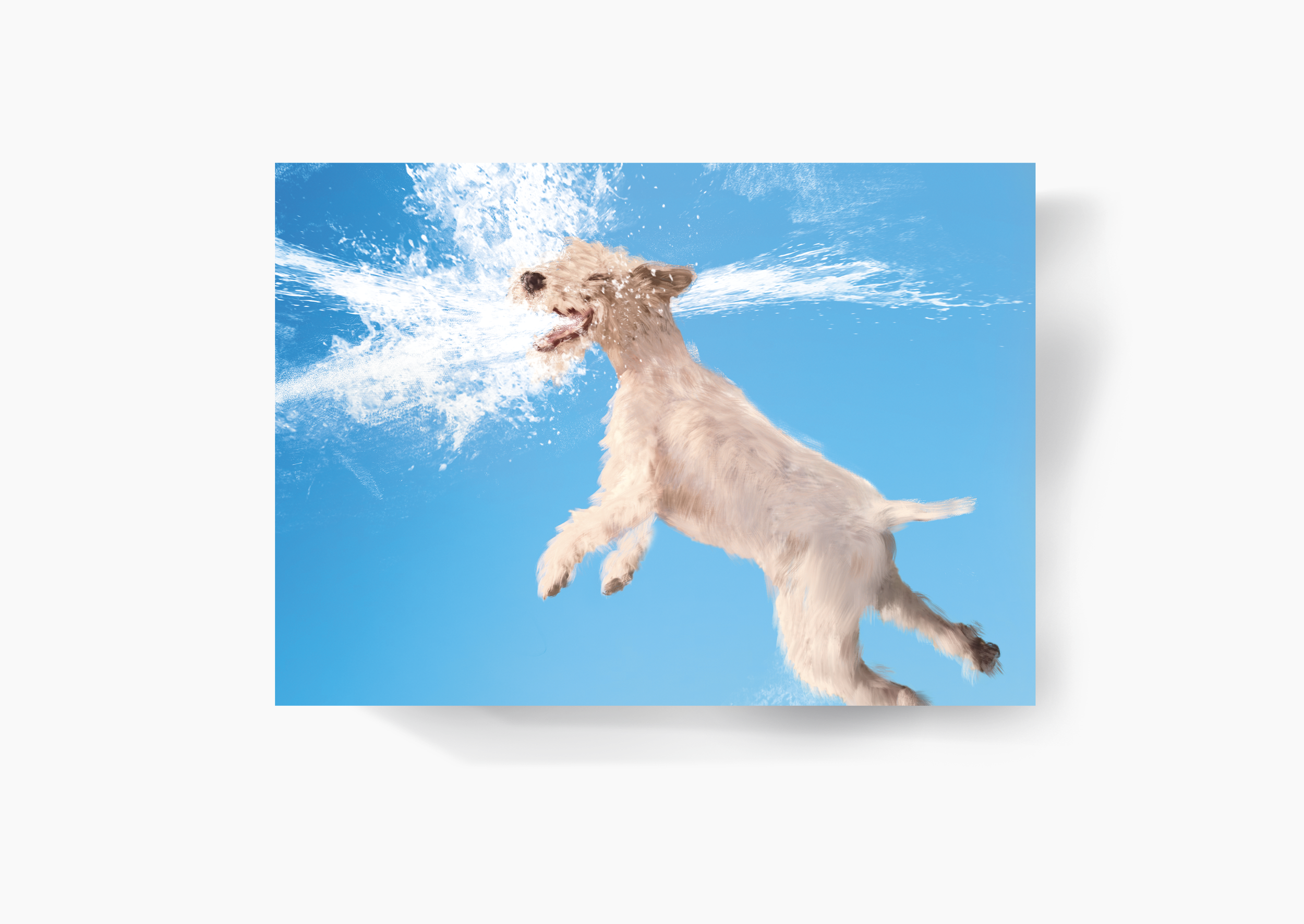 Summer Kawabunga Storytelling Greeting Card Cover. Tell your story on both sides of this illustrated card and send a special gift to someone special