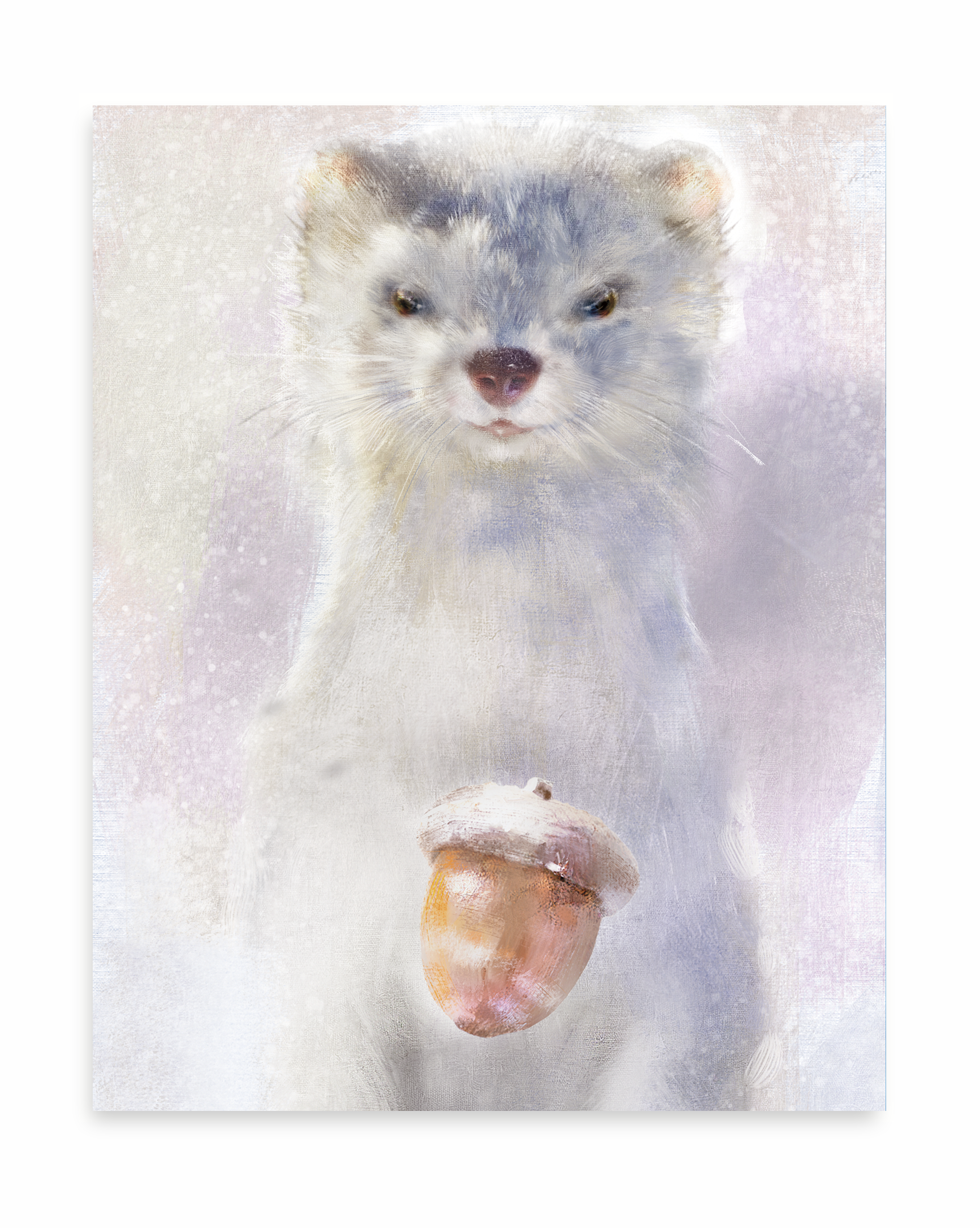 Winter Ermine Art Print