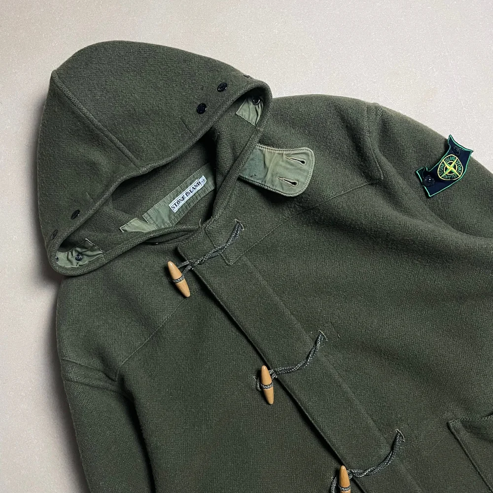 A/W 1987 Military Green Montgomery Duffle Coat — TELA FELLA