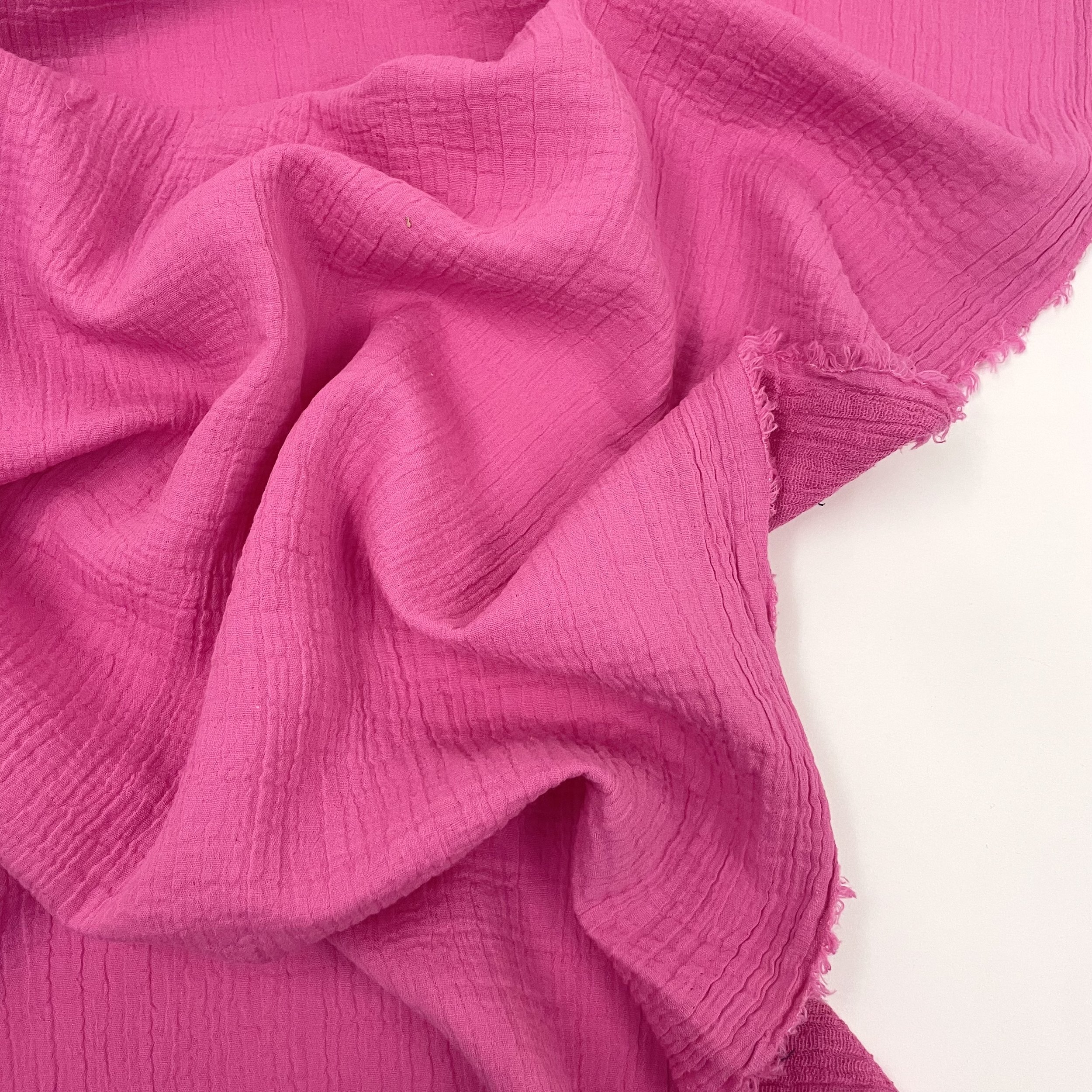 Hey Sew Sister - Emma - Cotton Linen Jacquard - Fuchsia Fabric 5.jpeg