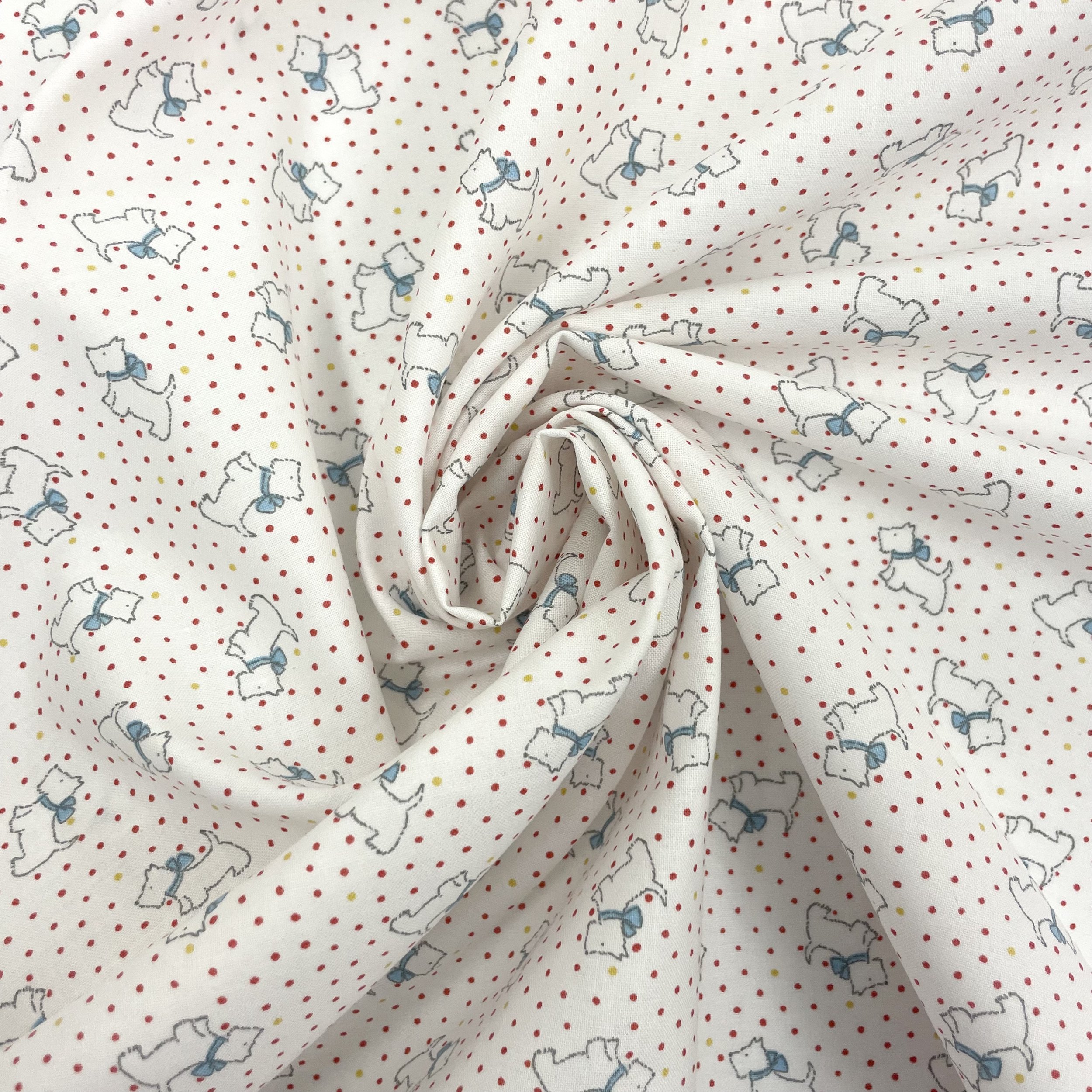 Sevenberry - Polka Dot Scotty Dogs - Cotton Fabric 3.jpeg