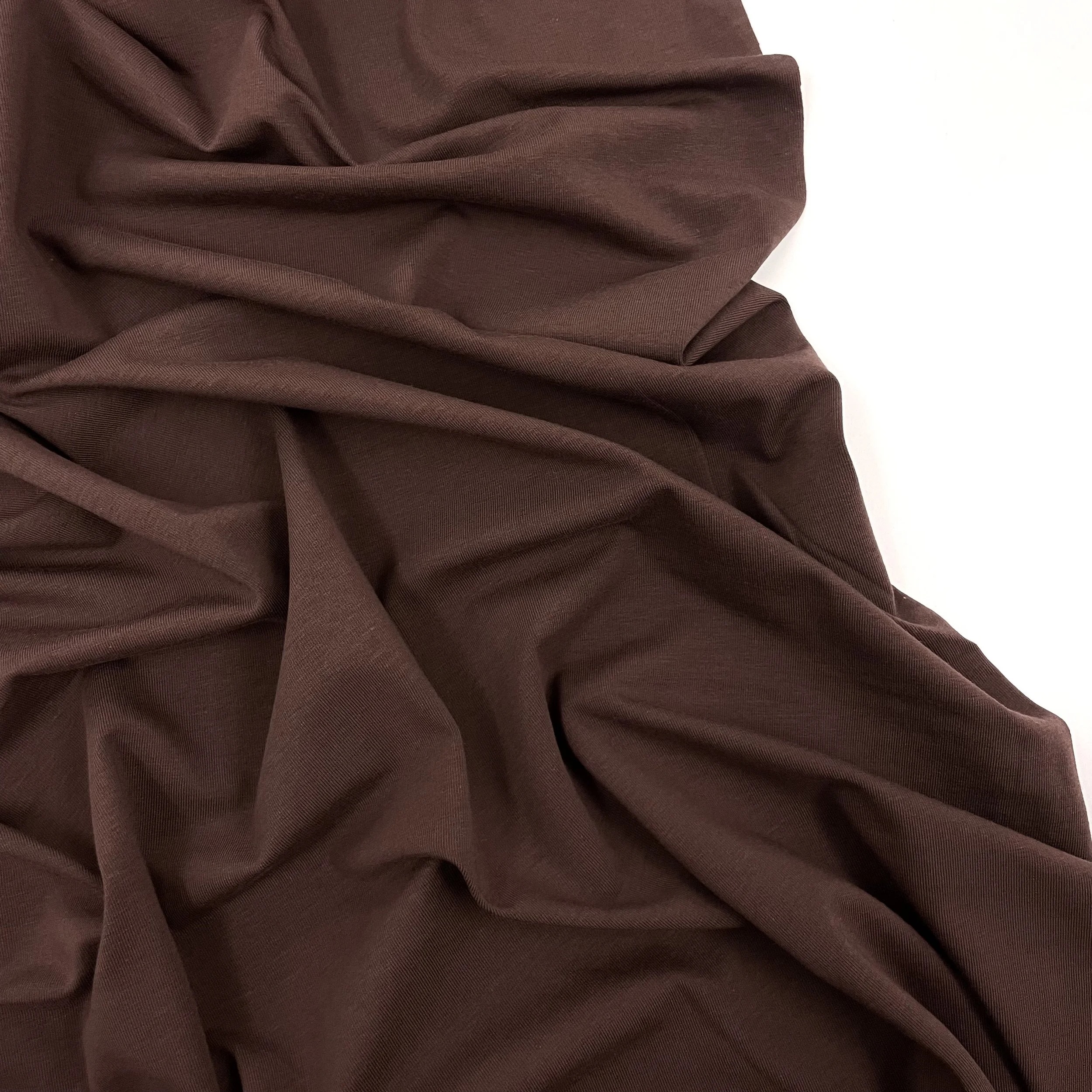 Hey Sew Sister - GOTS Certified Organic Cotton Jersey Fabric - Chocolate 2.jpeg