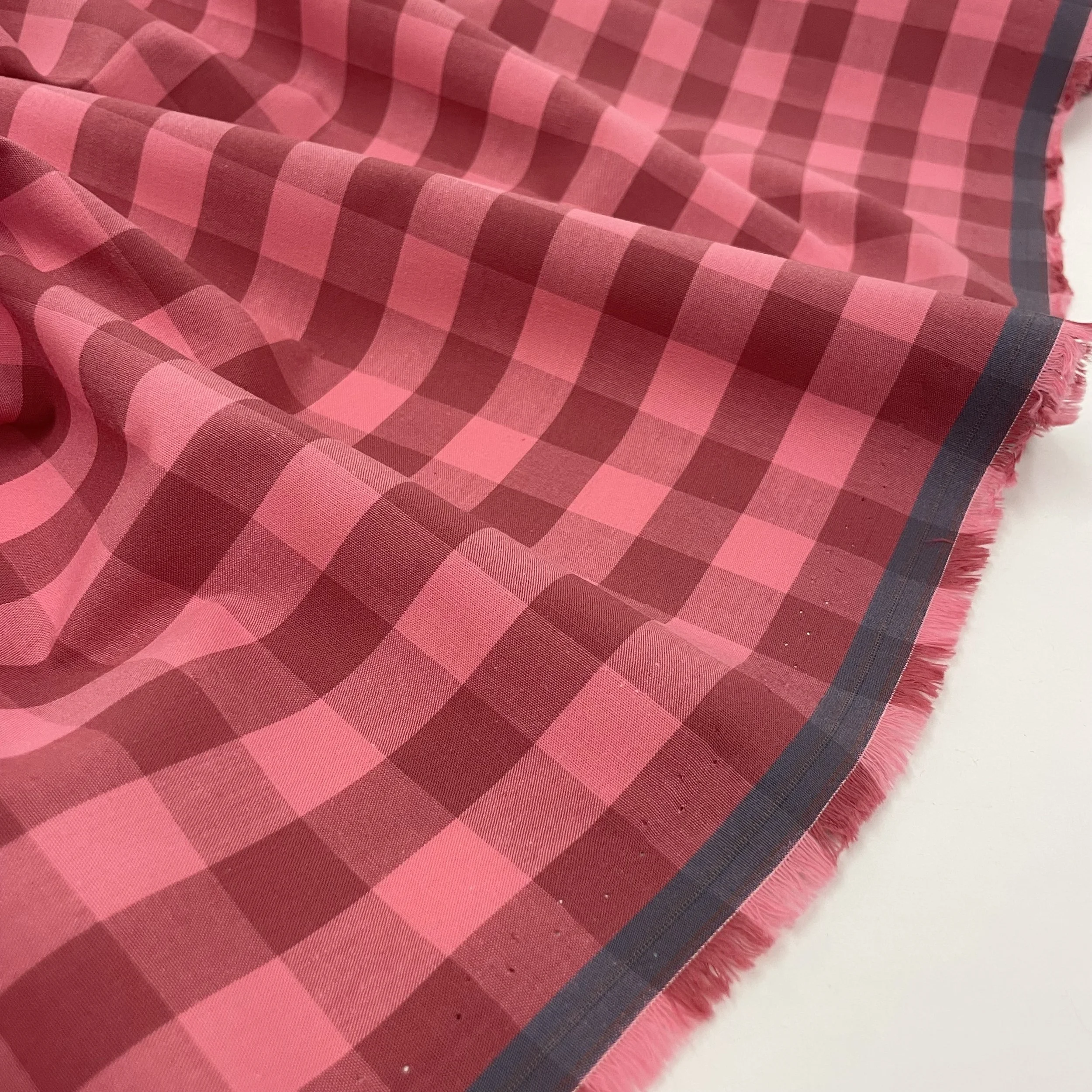 Hey Sew Sister - Raspberry Jam - Pink Red Yarn Dyed Cotton Gingham Fabric 3.jpeg
