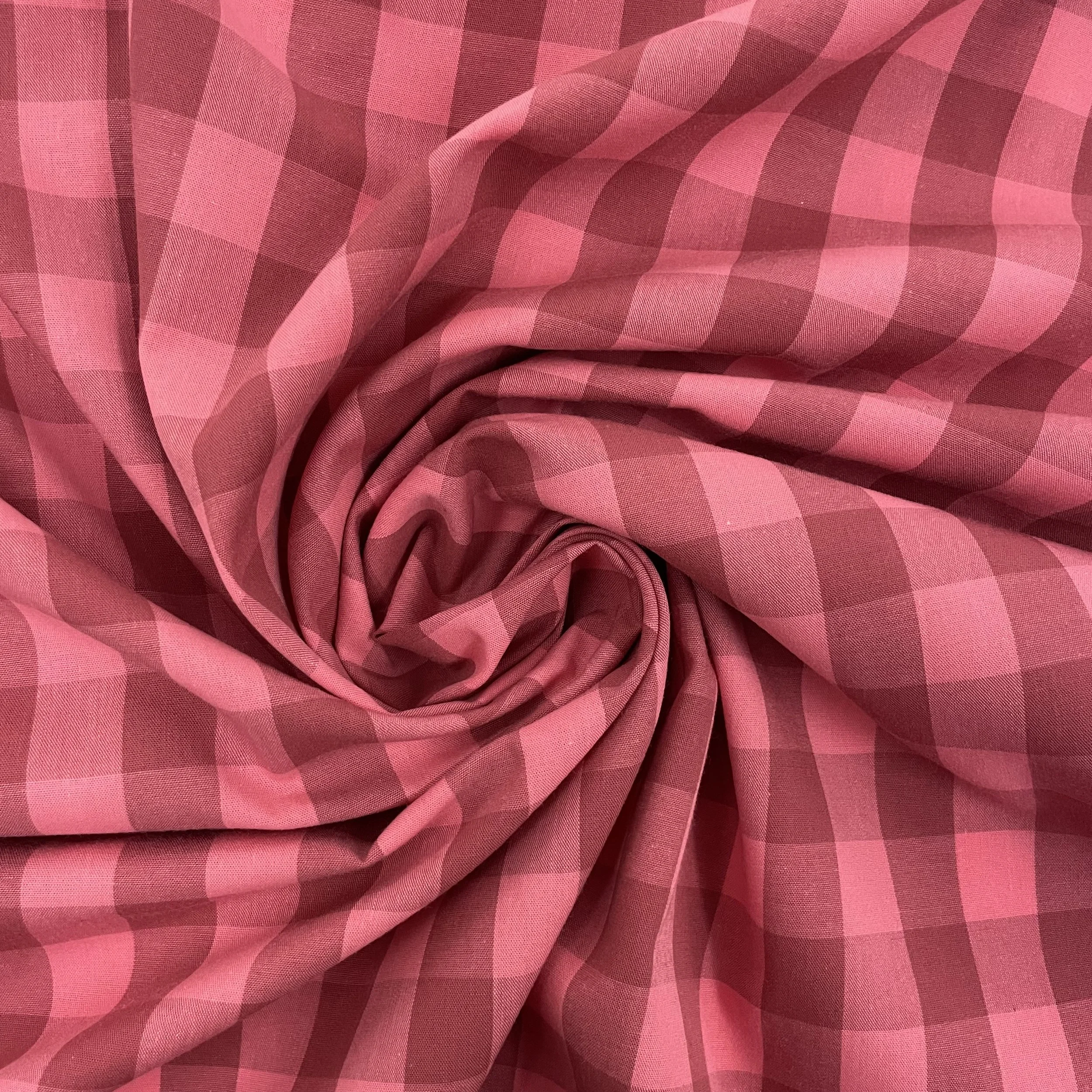 Hey Sew Sister - Raspberry Jam - Pink Red Yarn Dyed Cotton Gingham Fabric 4.jpeg