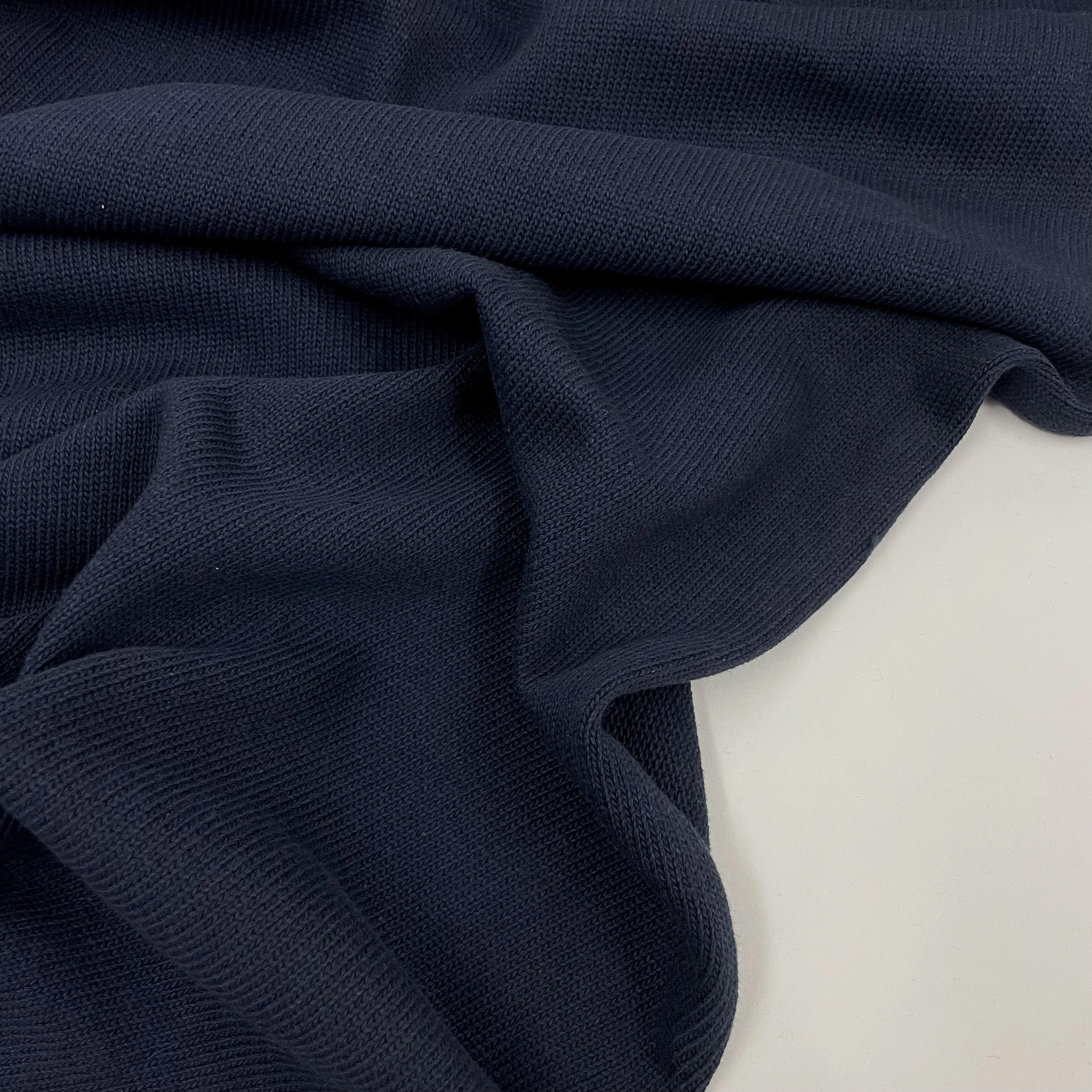 Hey Sew Sister - Knitted Cotton Fabric - Navy 1.jpeg