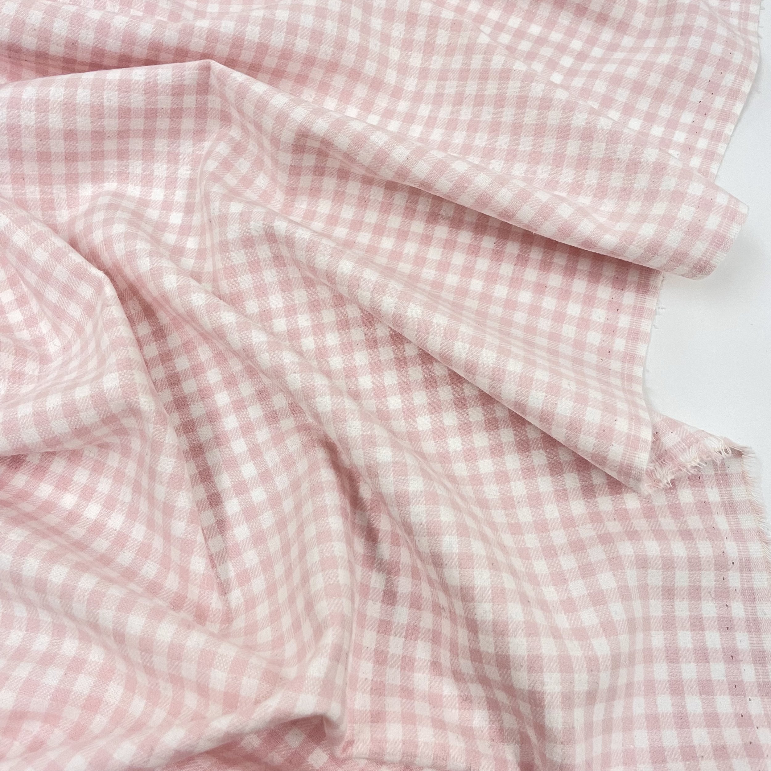 Hey Sew Sister - Margot - Yarn Dyed Brushed Cotton Gingham - Pink 2.jpeg